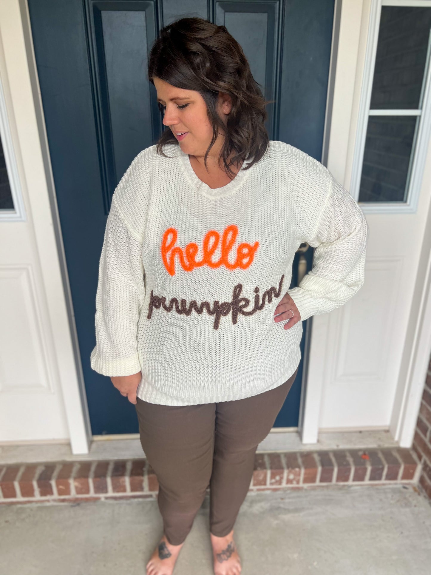 New! Hello Pumpkin Sweater