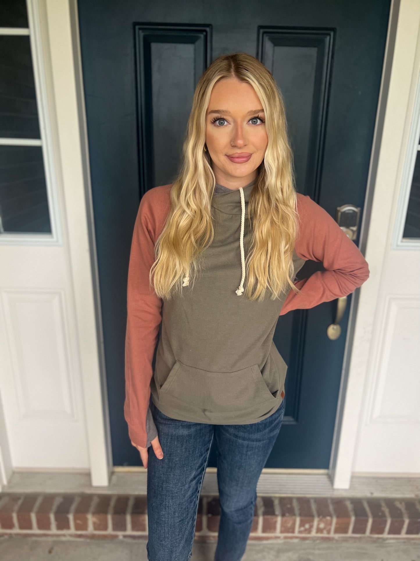 New! Ampersand Ave Note to Self Doublehood Sweatshirt
