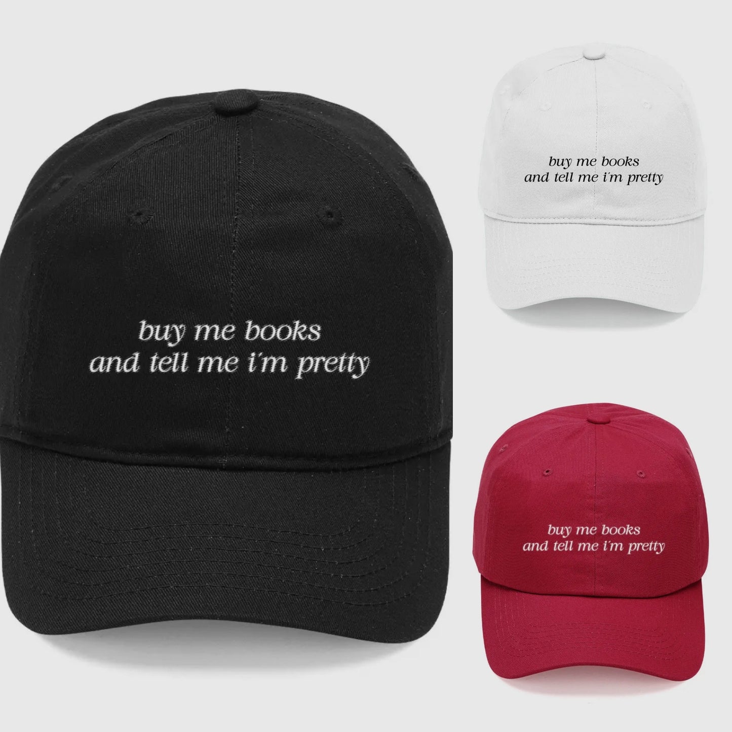 PREORDER New! Buy Me Books Hat - 3 Colors