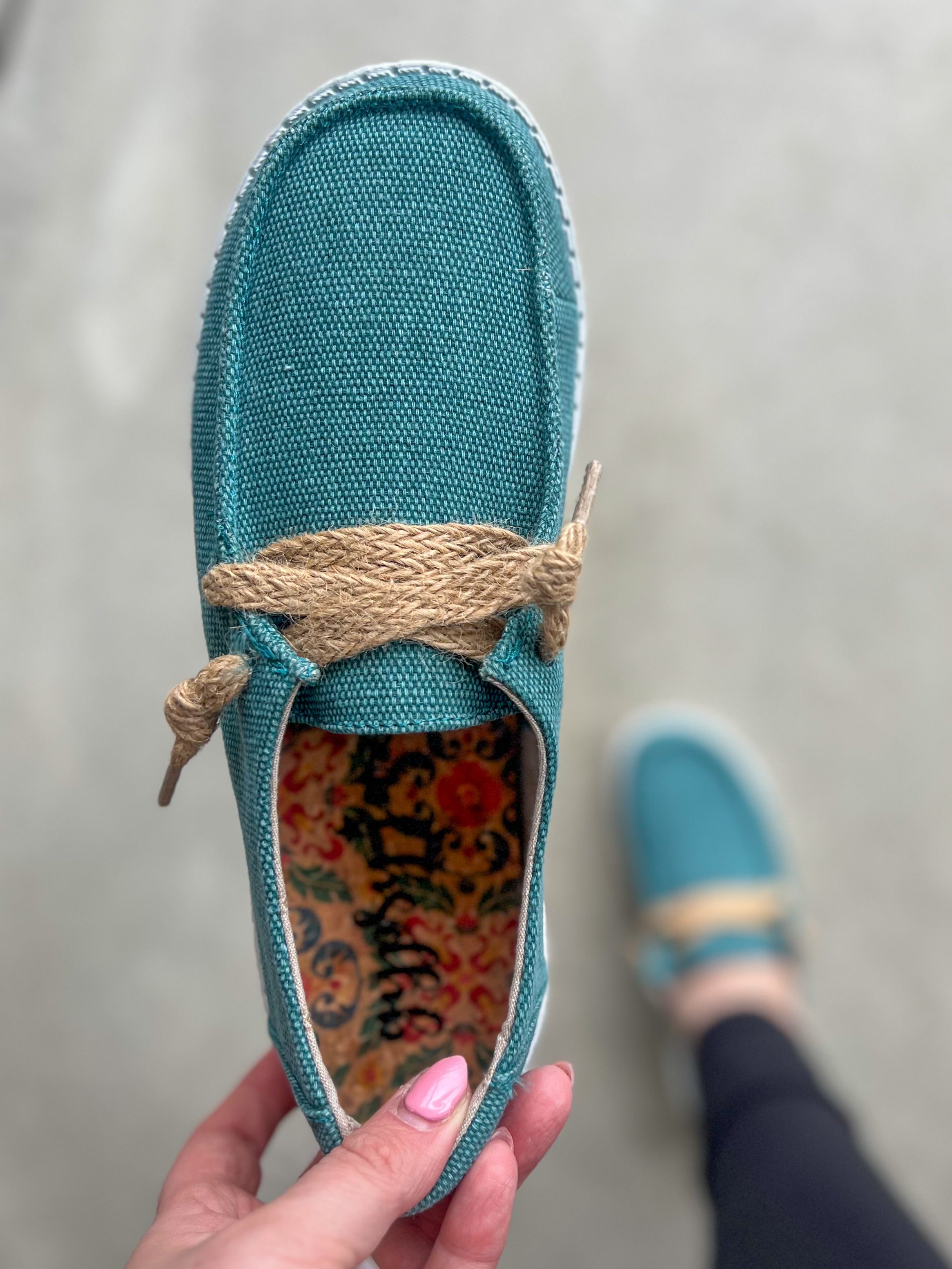 Gypsy Jazz Kayla Turquoise Slip-on Sneakers