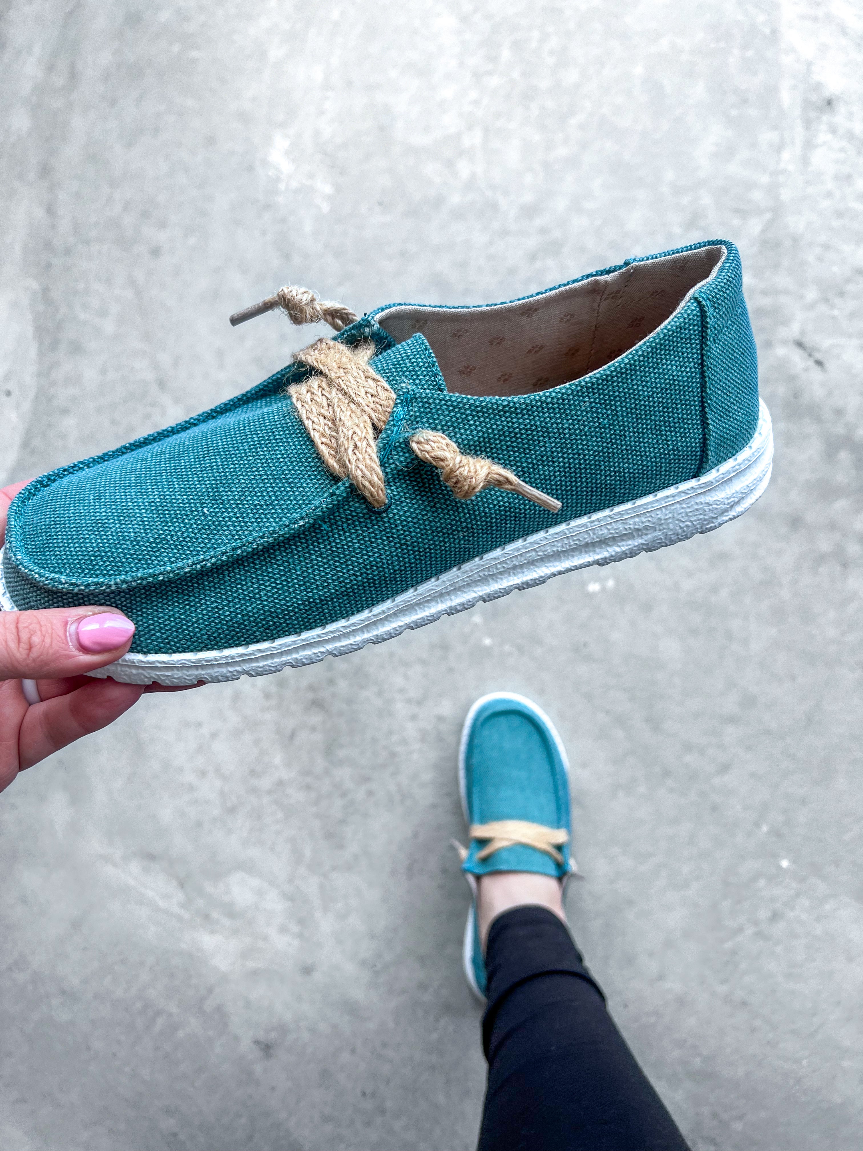 Gypsy Jazz Kayla Turquoise Slip-on Sneakers