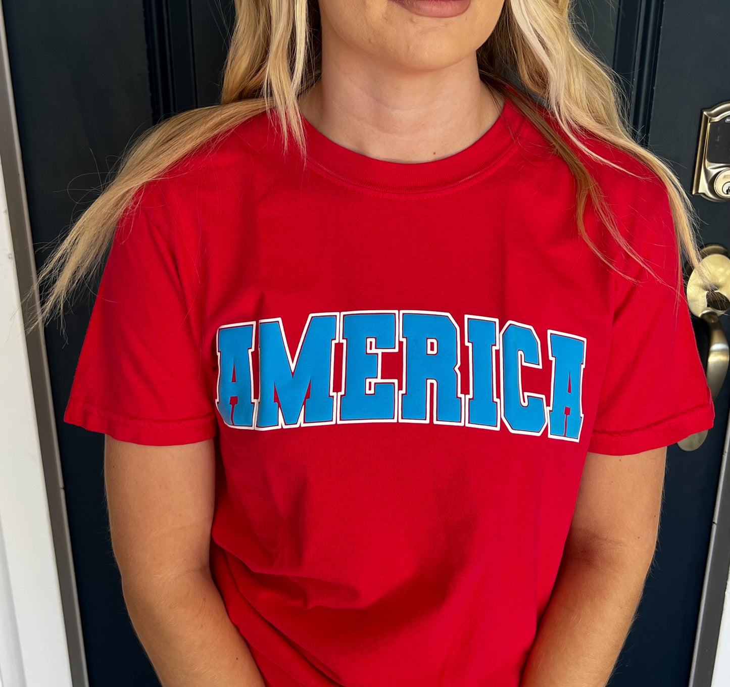 Red America Tee
