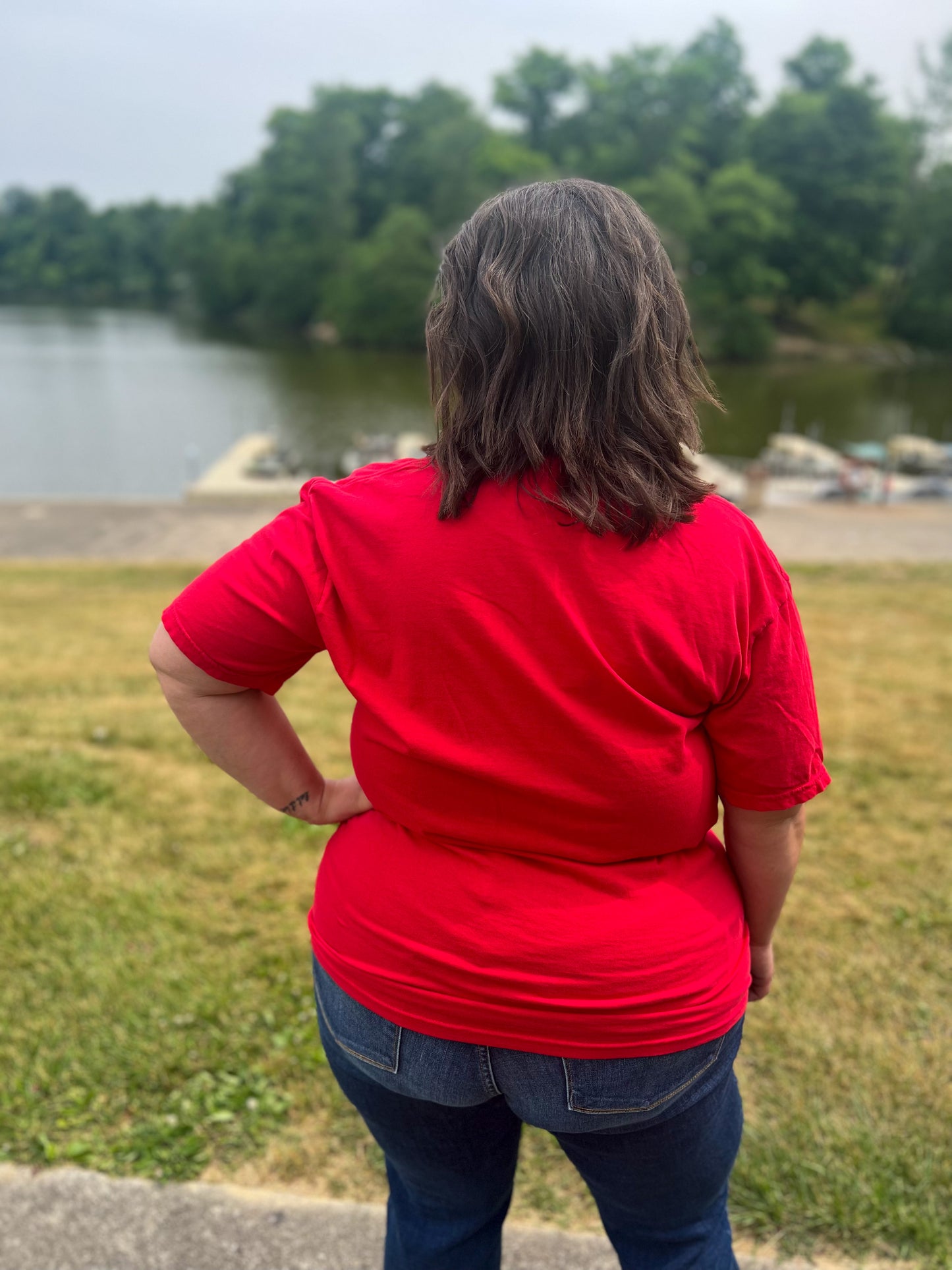 Red America Tee