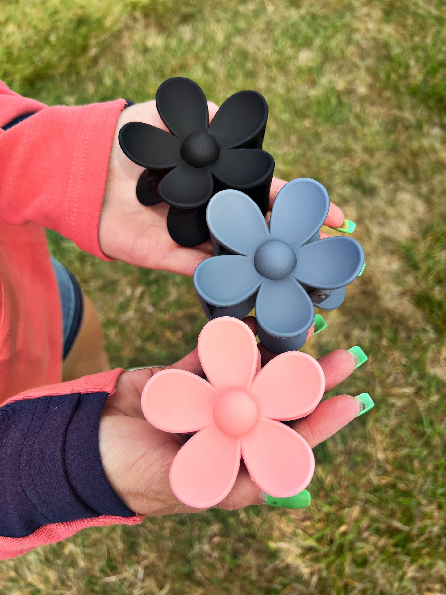 Large Flower Hair Clip - 3 Colors