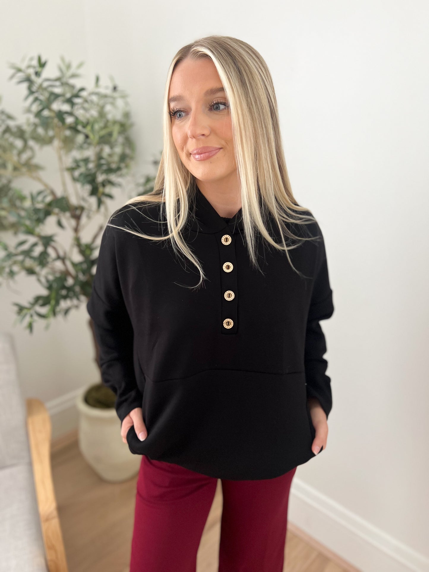 New! Aria Scuba Hoodie - Black