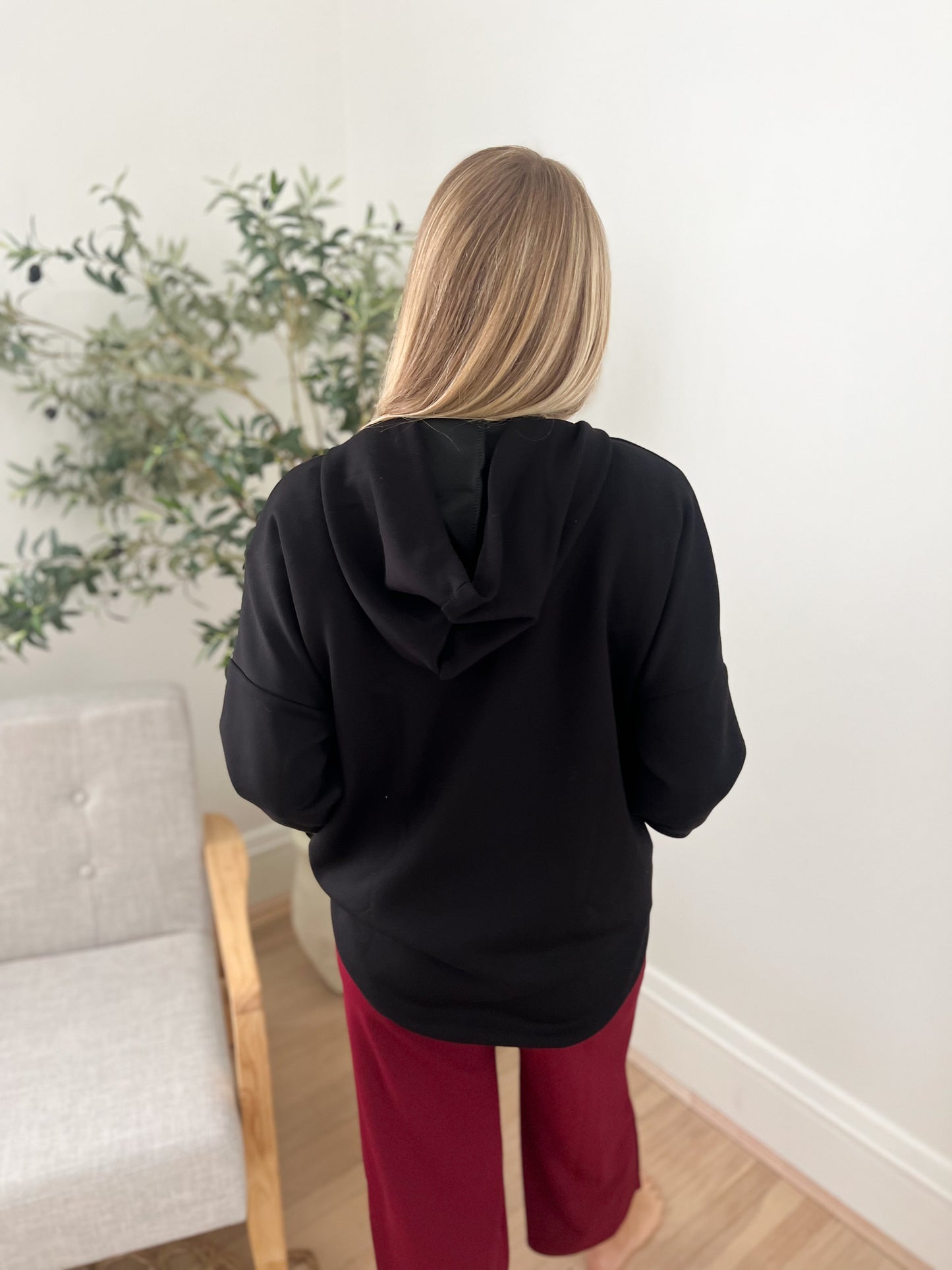 New! Aria Scuba Hoodie - Black