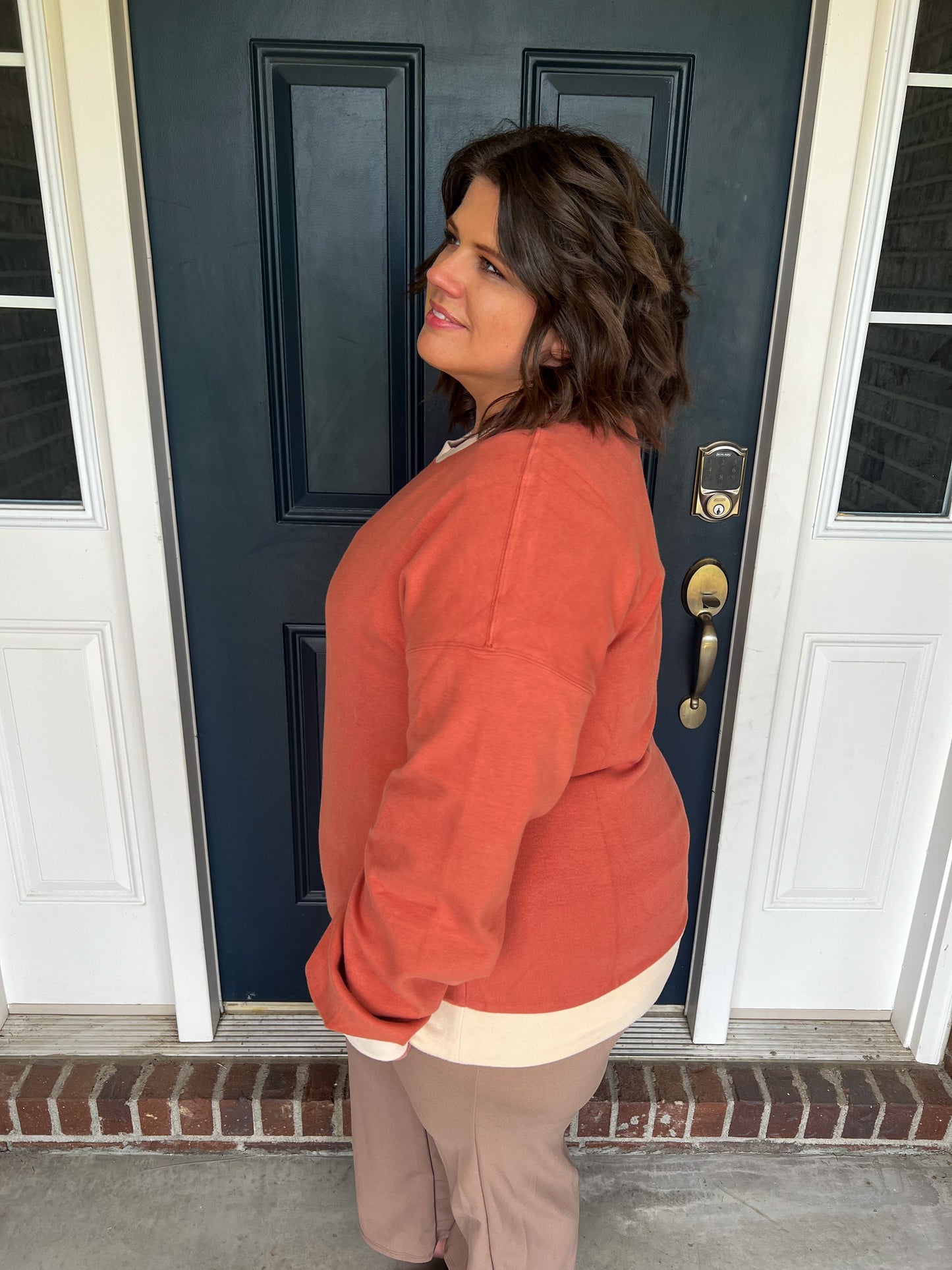 Ampersand Ave Pullover Sweatshirt - Pink Breeze
