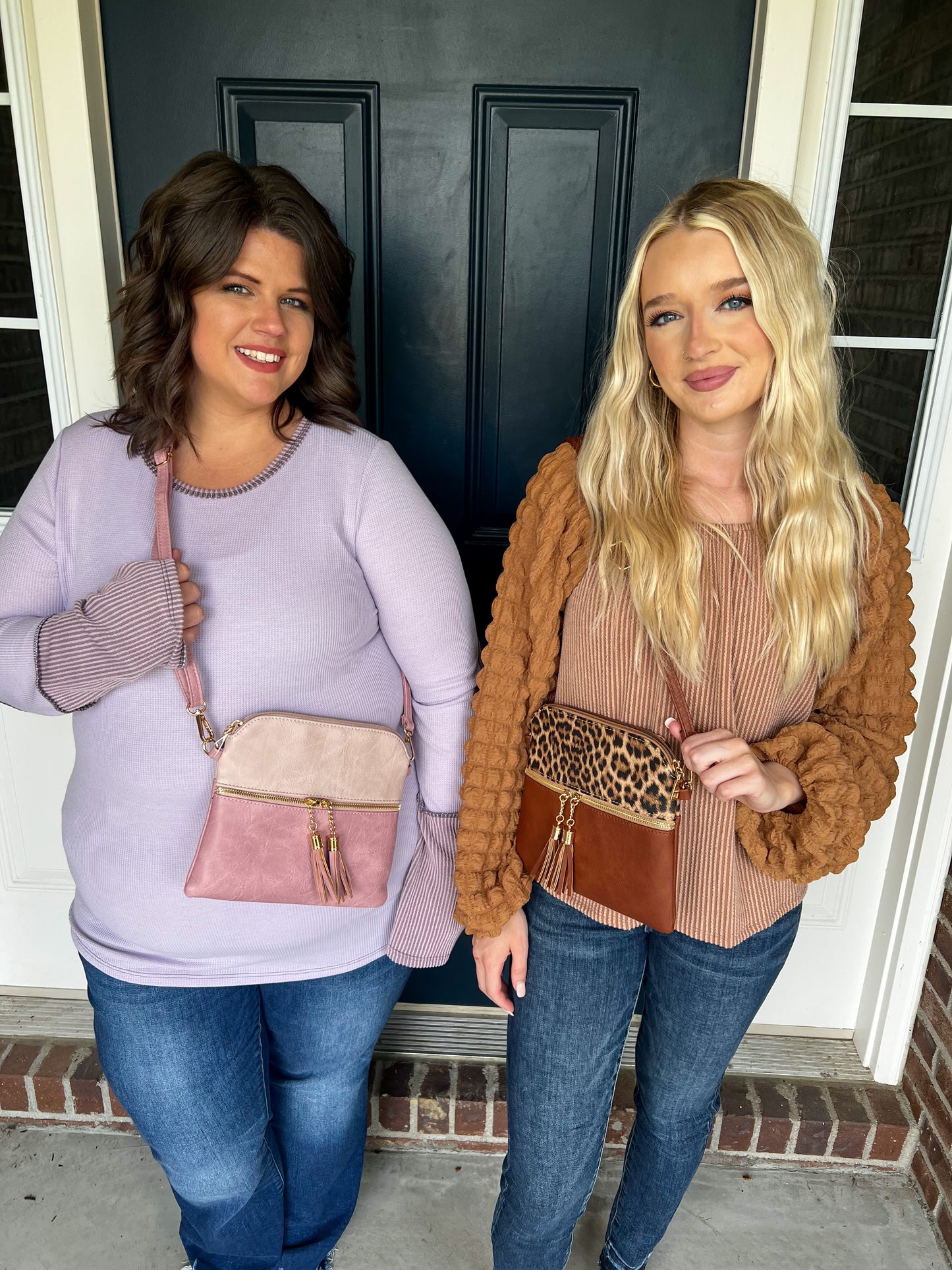 Tara Crossbody/Wristlet Two Tone Bag - 3 Colors