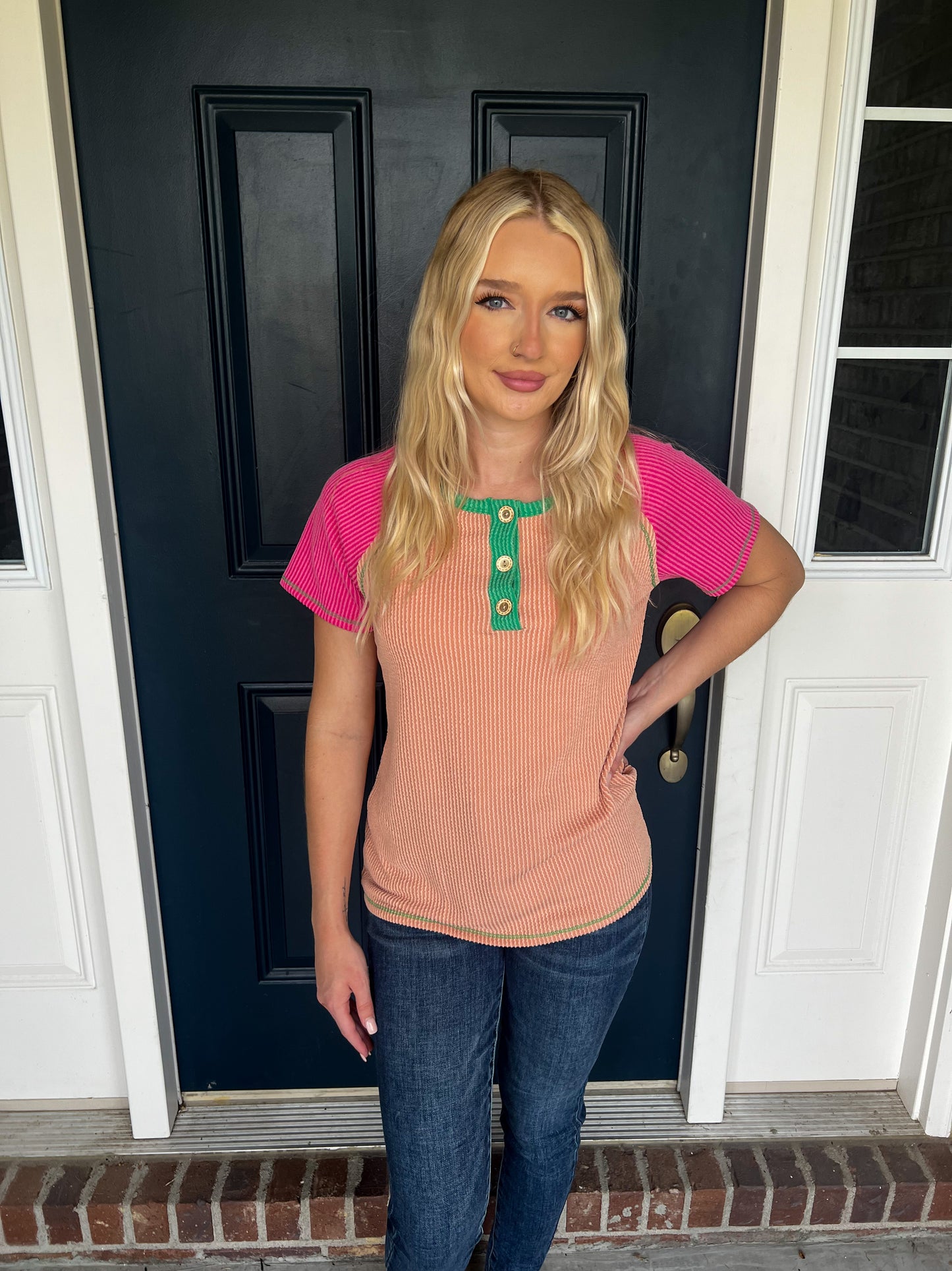 Watermelon Crush Coral Top