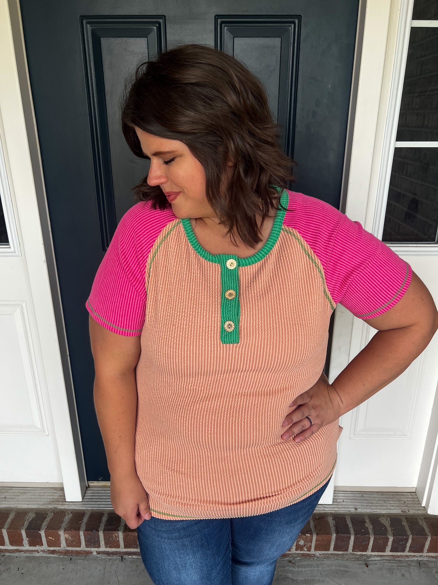 Watermelon Crush Coral Top