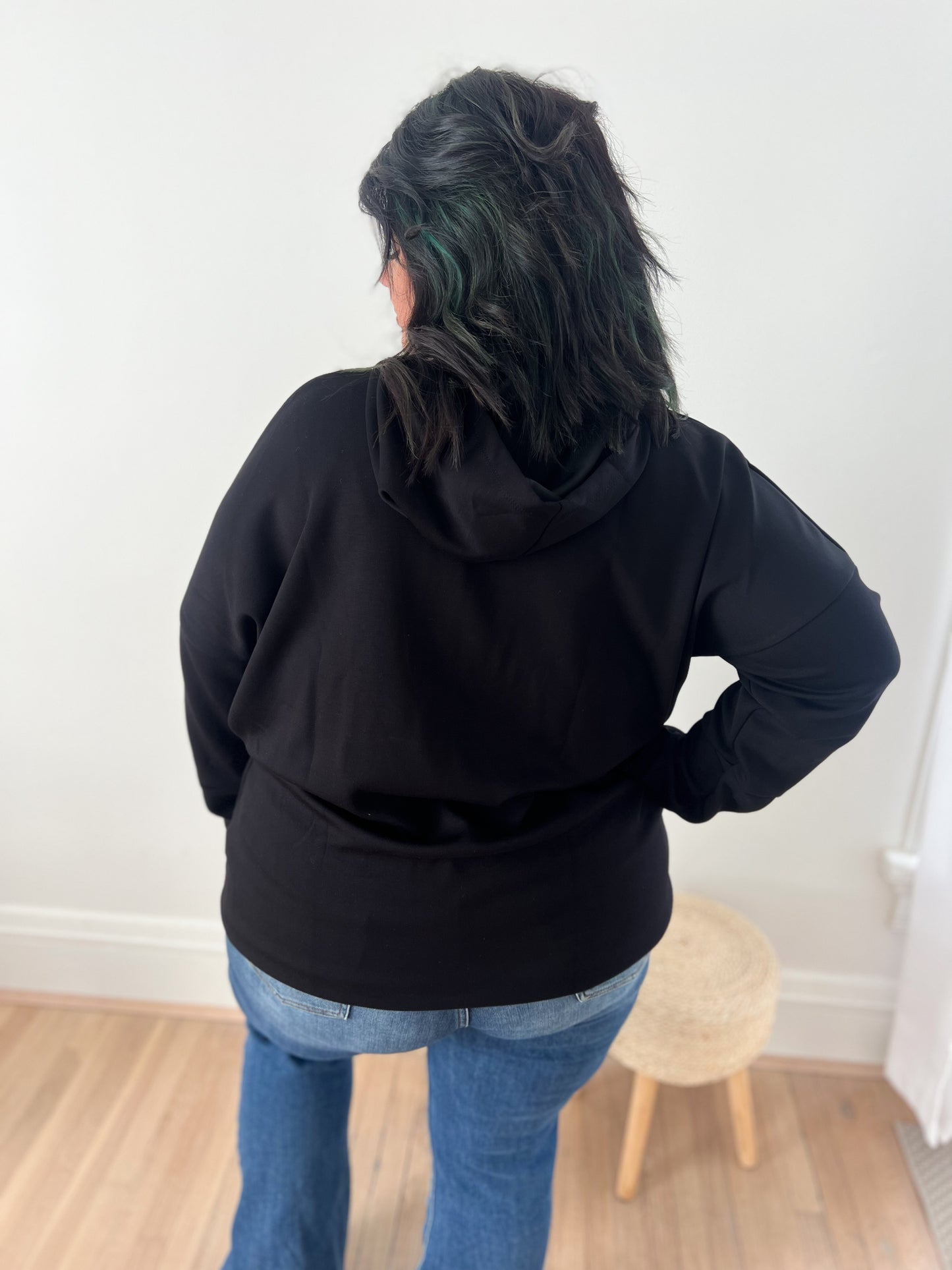 New! Aria Scuba Hoodie - Black