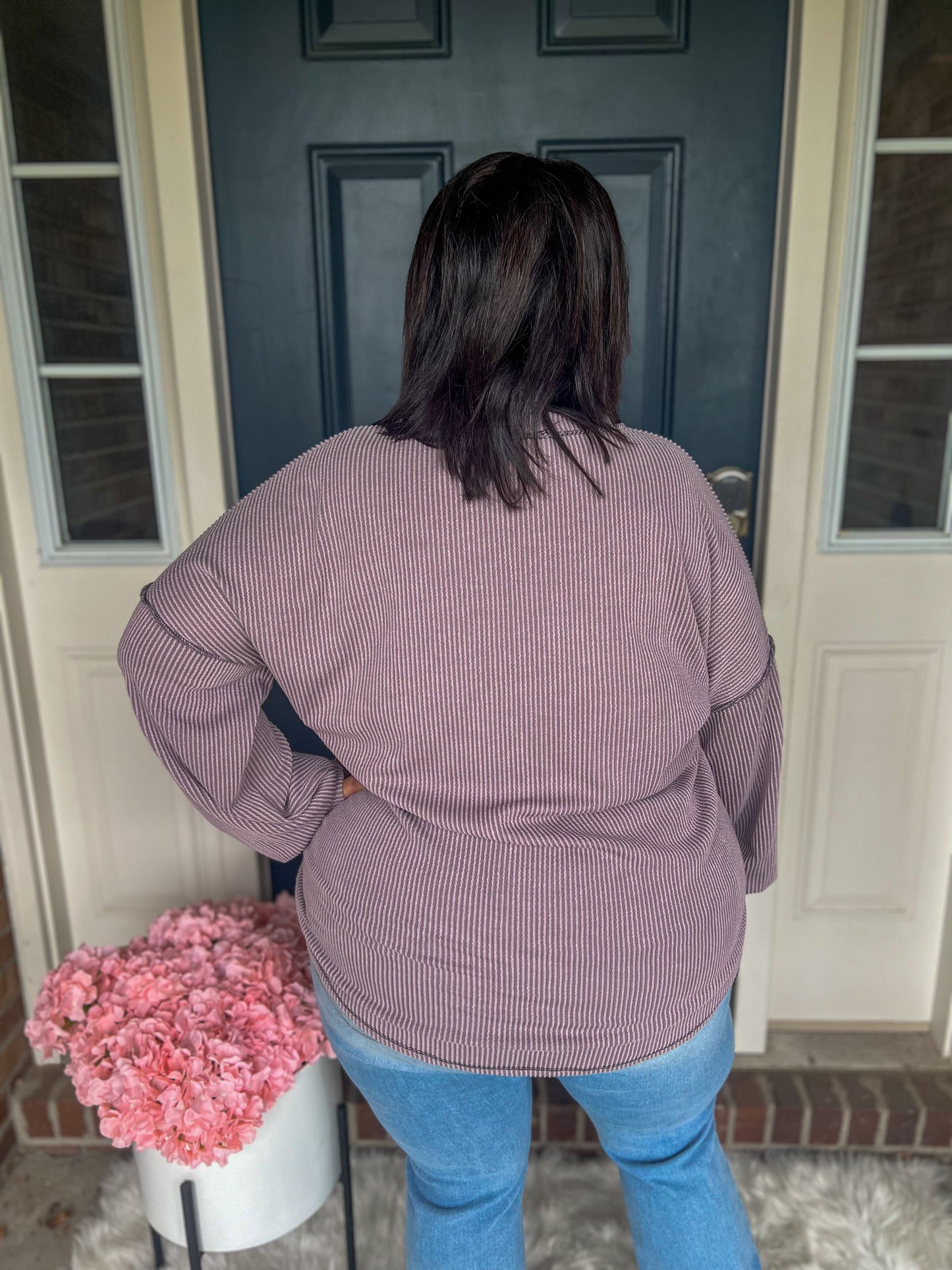 Lana Lavender Long Sleeve Top