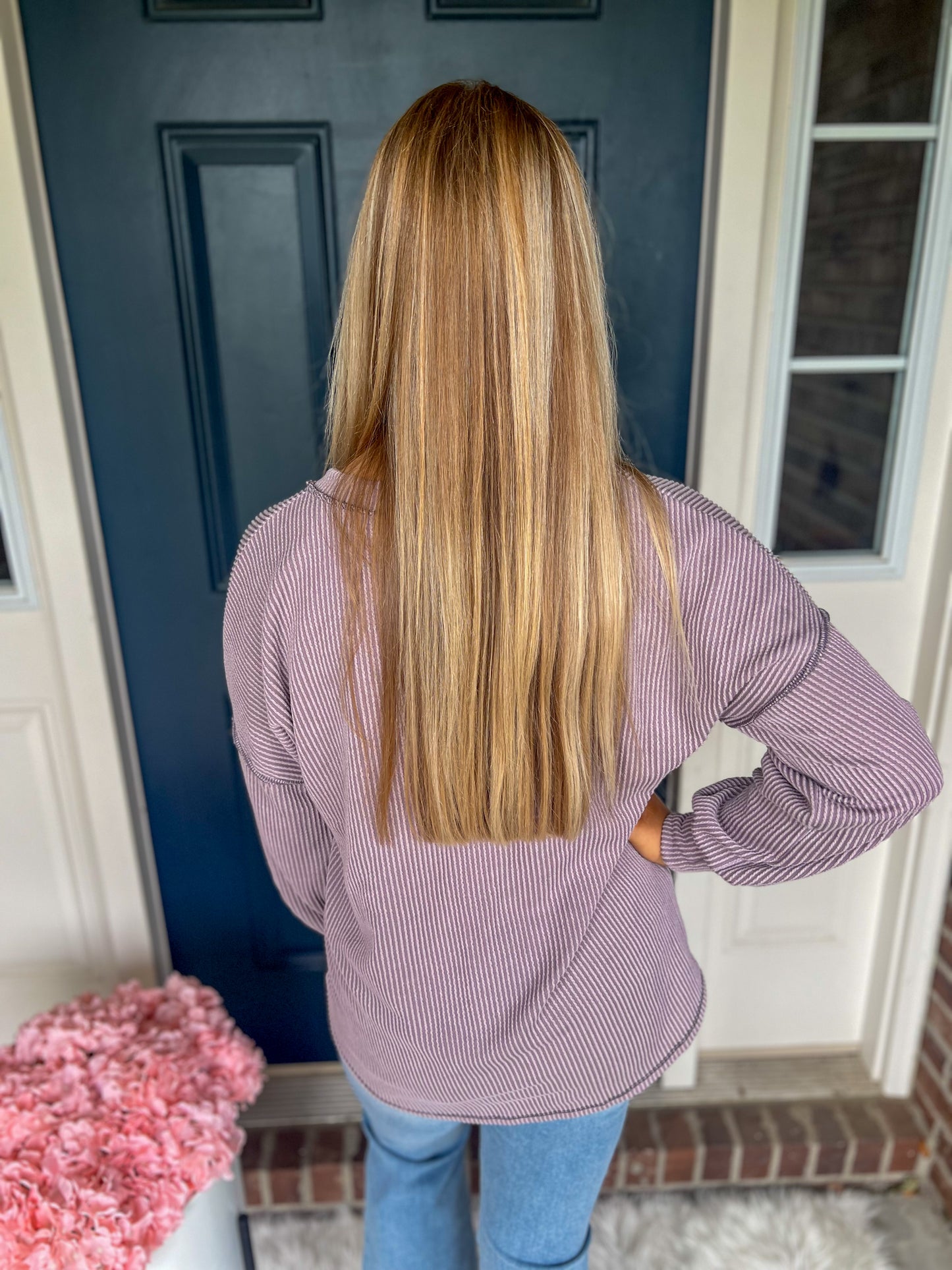 Lana Lavender Long Sleeve Top