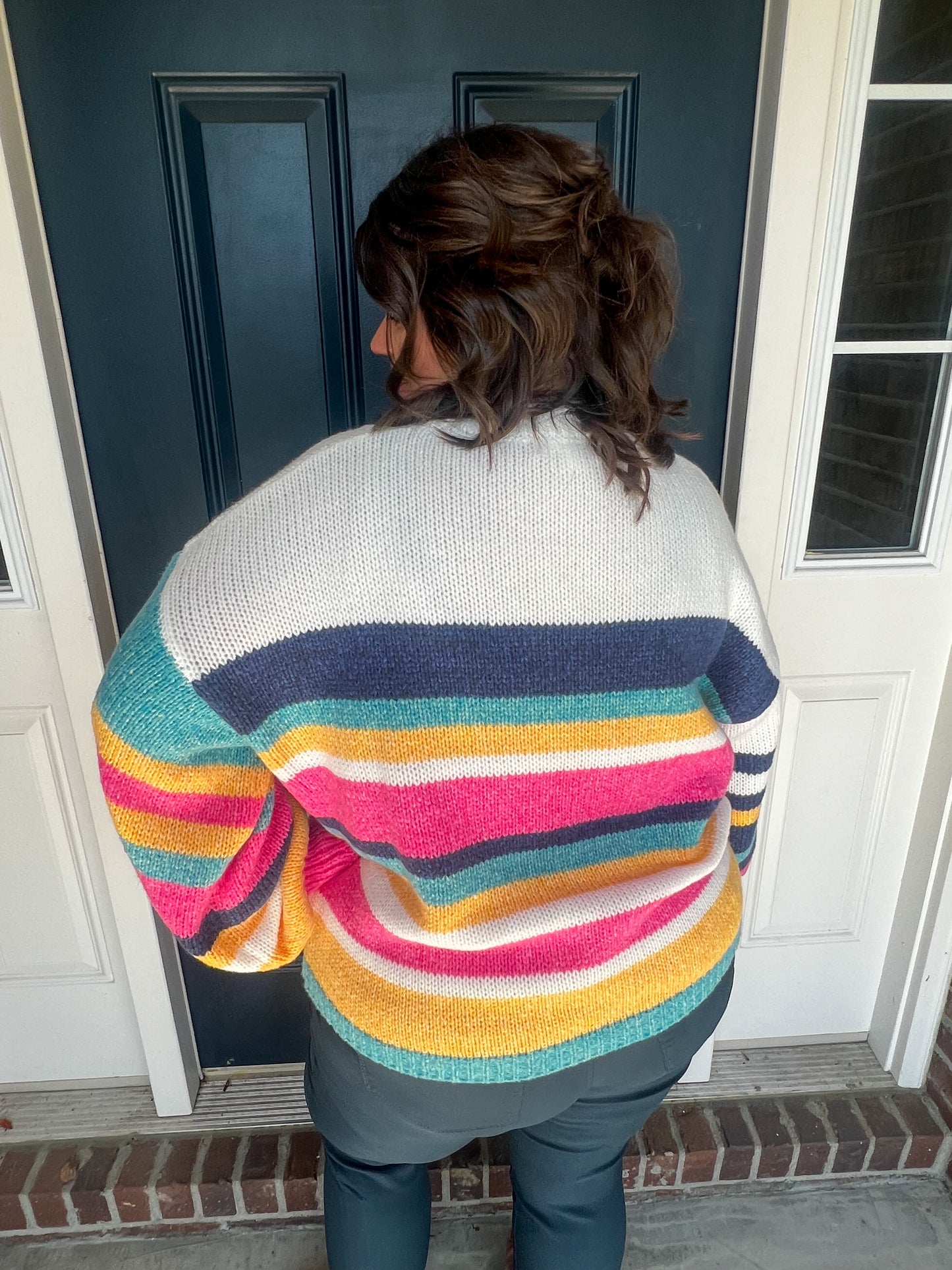 Hannah Colorful Stripe Sweater