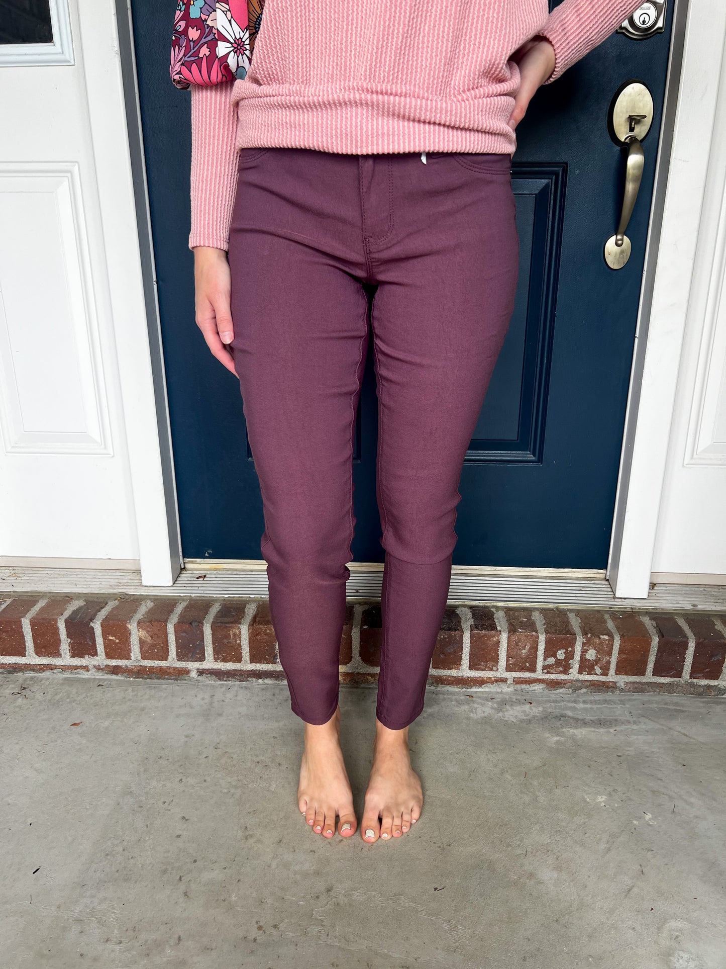 New! Hyperstretch Skinny Jeans - Sangria