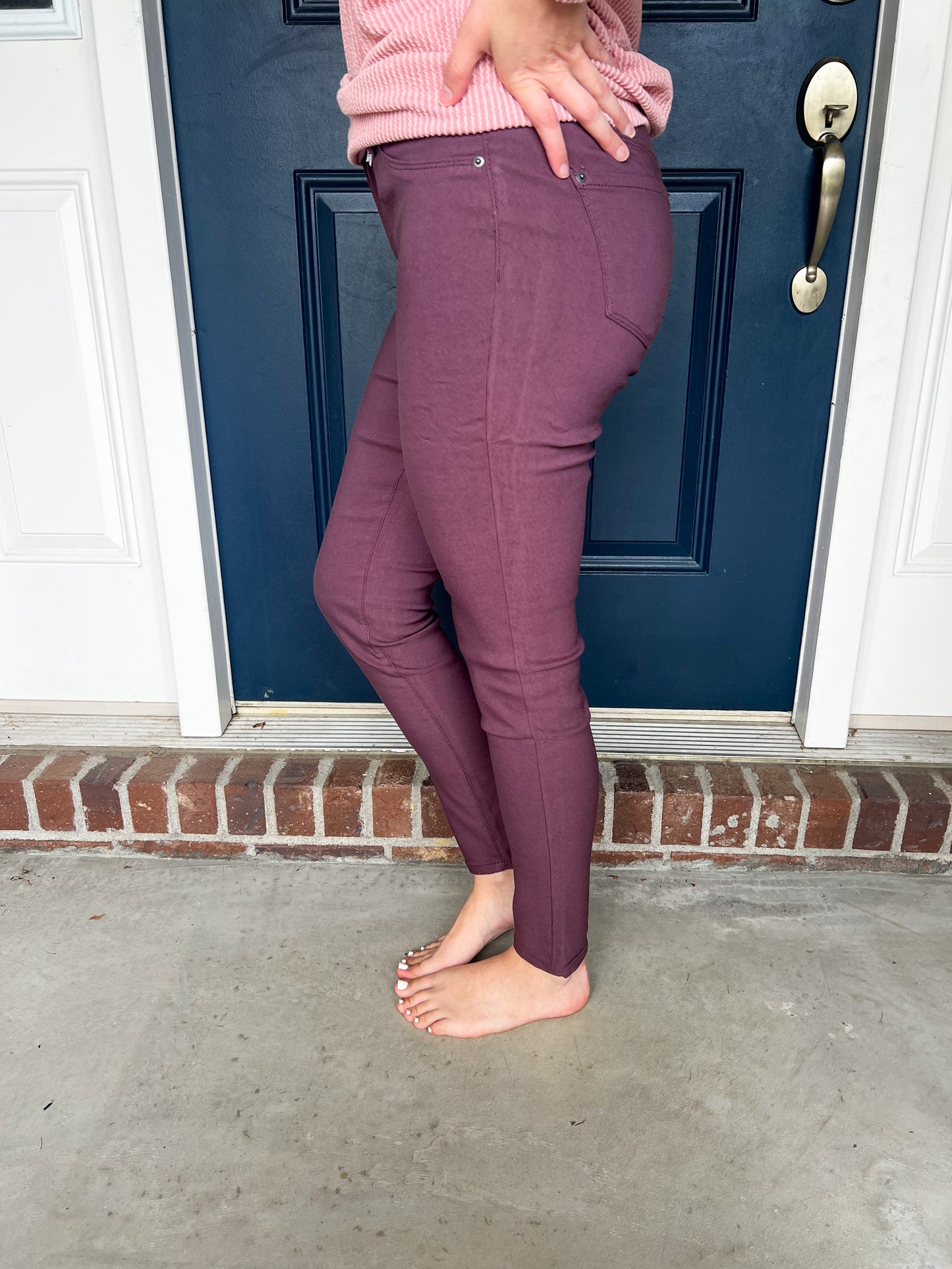 New! Hyperstretch Skinny Jeans - Sangria