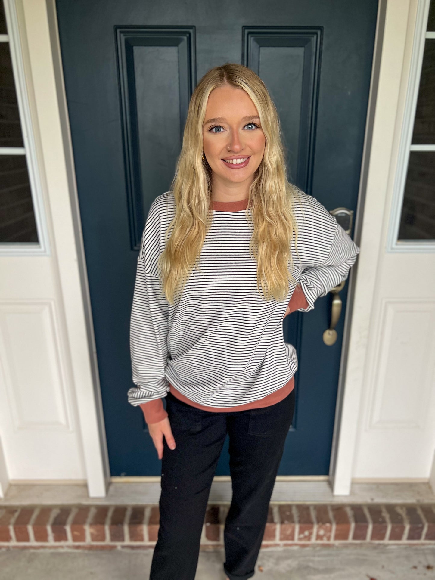 New! Ampersand Ave University Pullover - So Charming