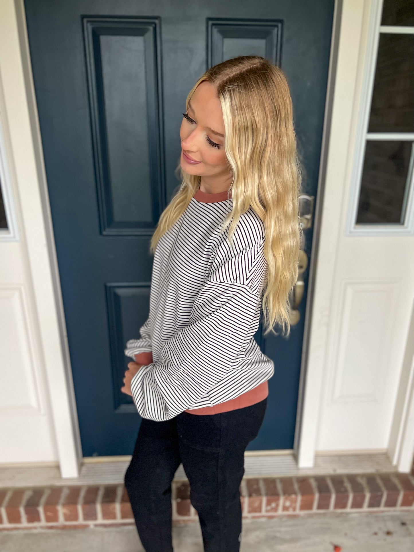 New! Ampersand Ave University Pullover - So Charming