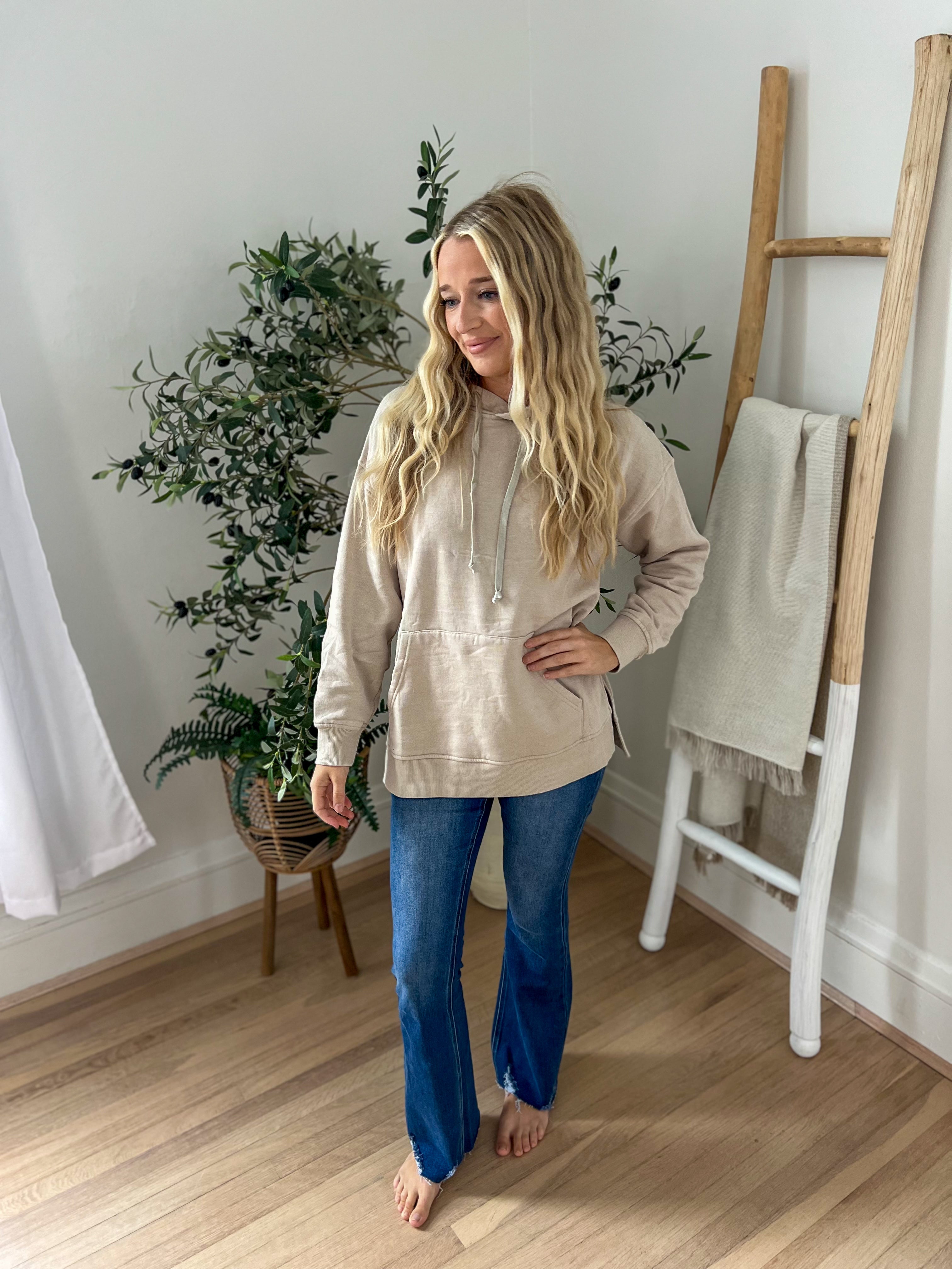 Vintage Wash Hoodie - Mocha