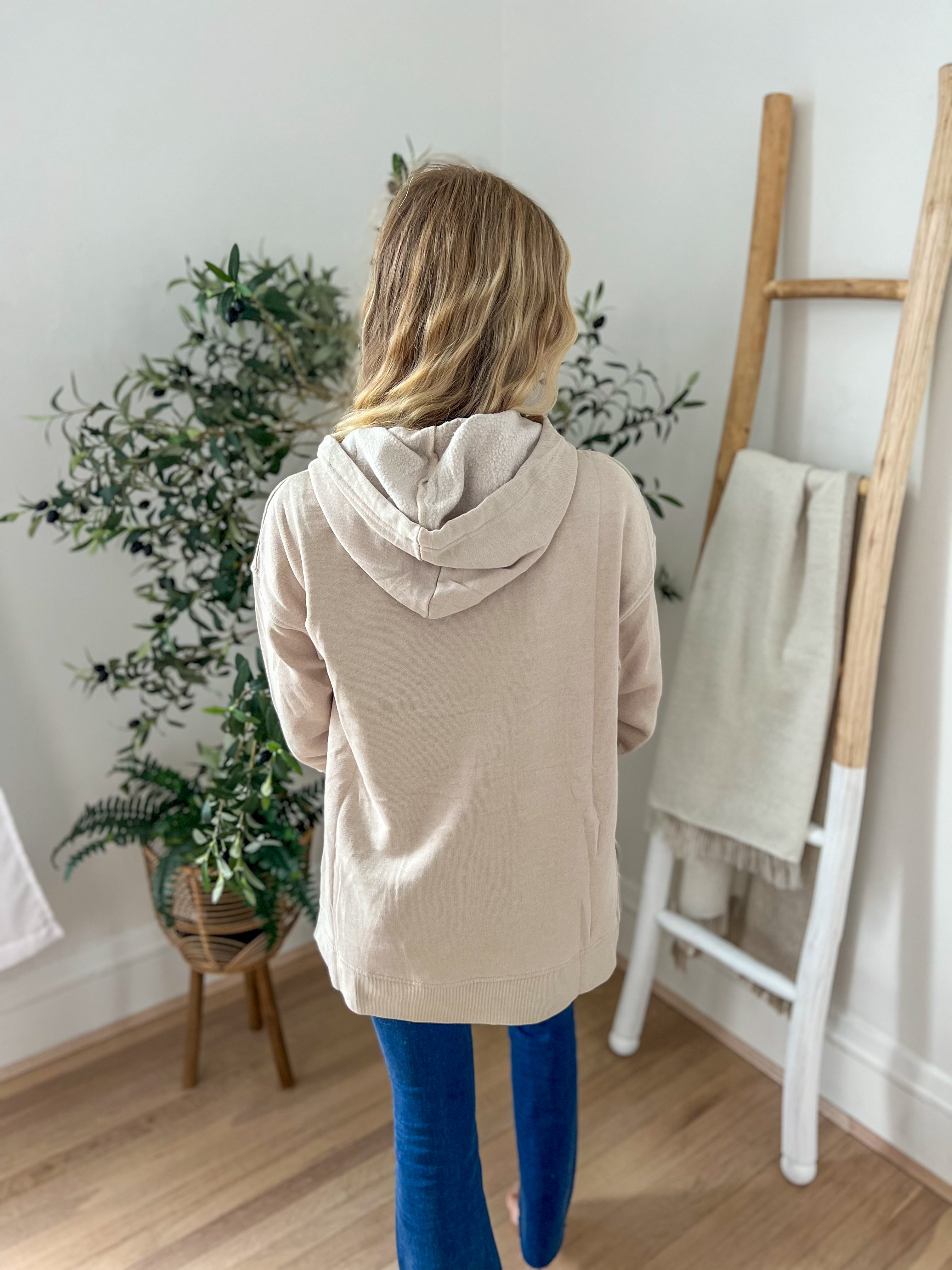 Vintage Wash Hoodie - Mocha