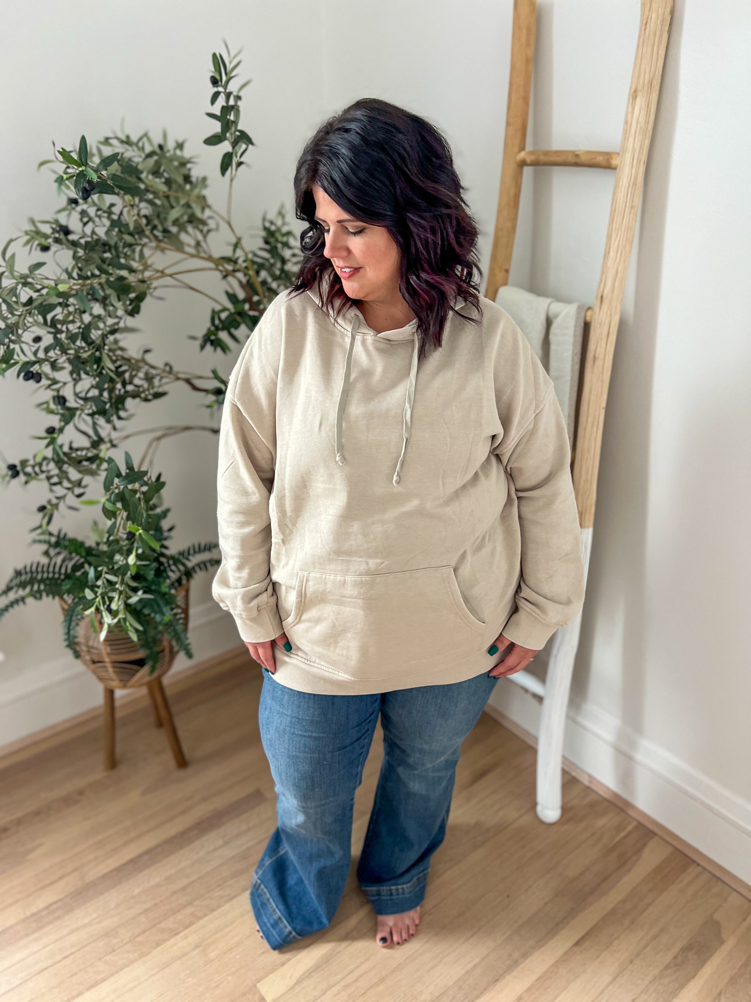 Vintage Wash Hoodie - Mocha