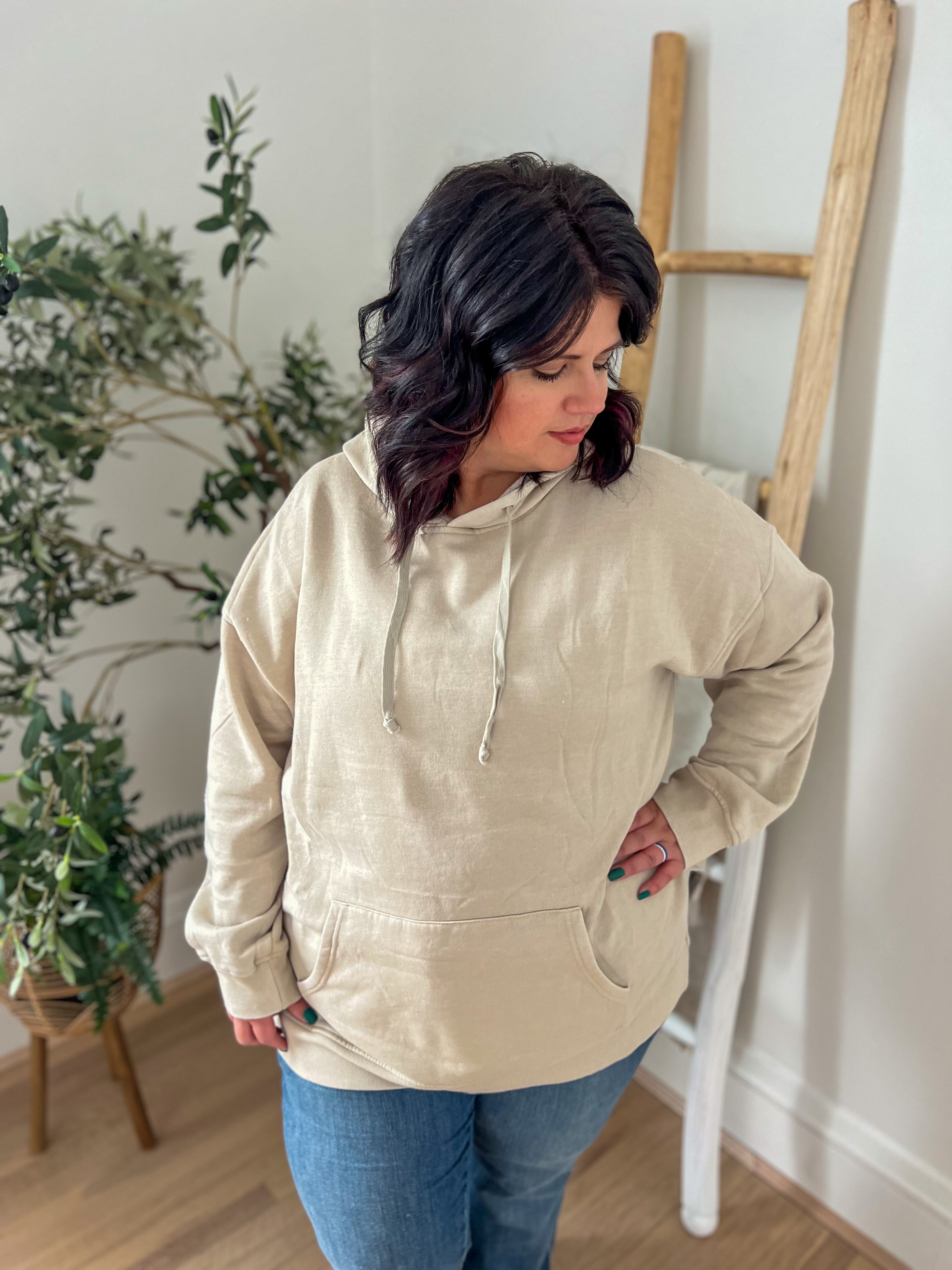 Vintage Wash Hoodie - Mocha