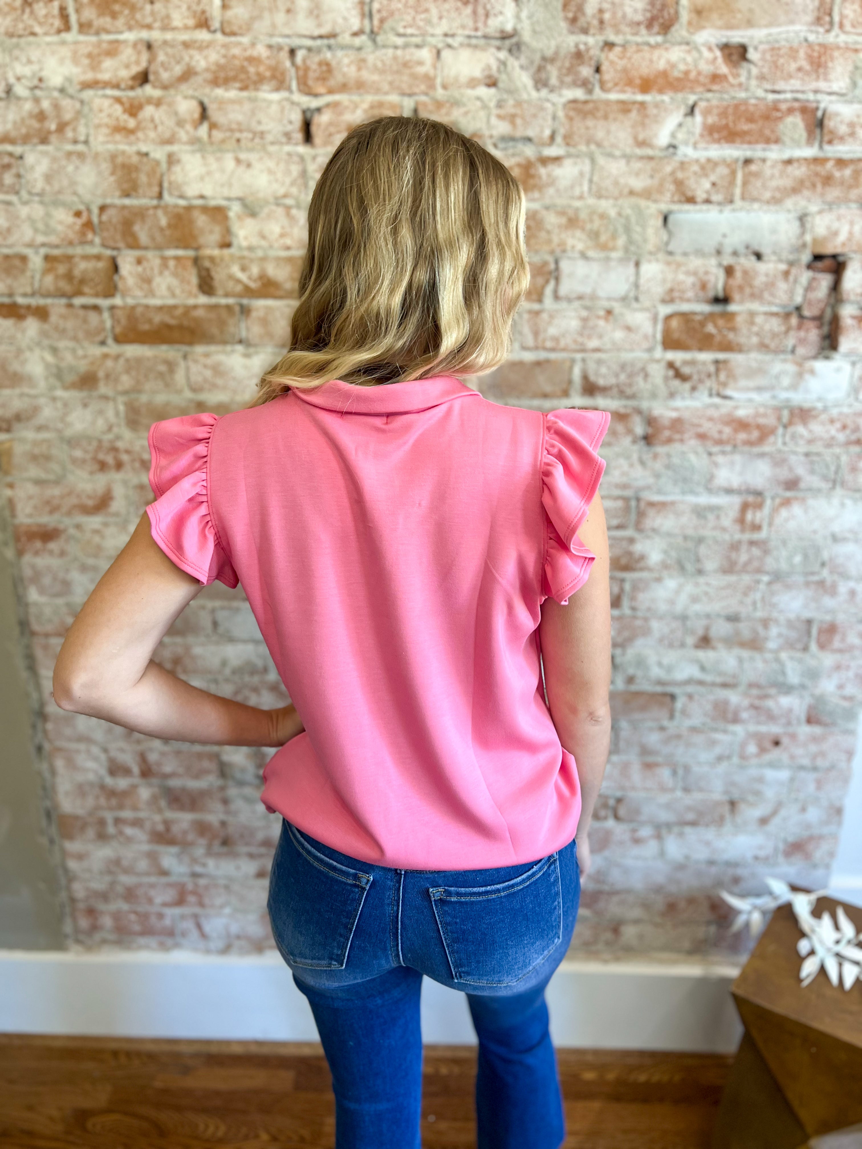 DOORBUSTER Zoey Zip Top - Pink