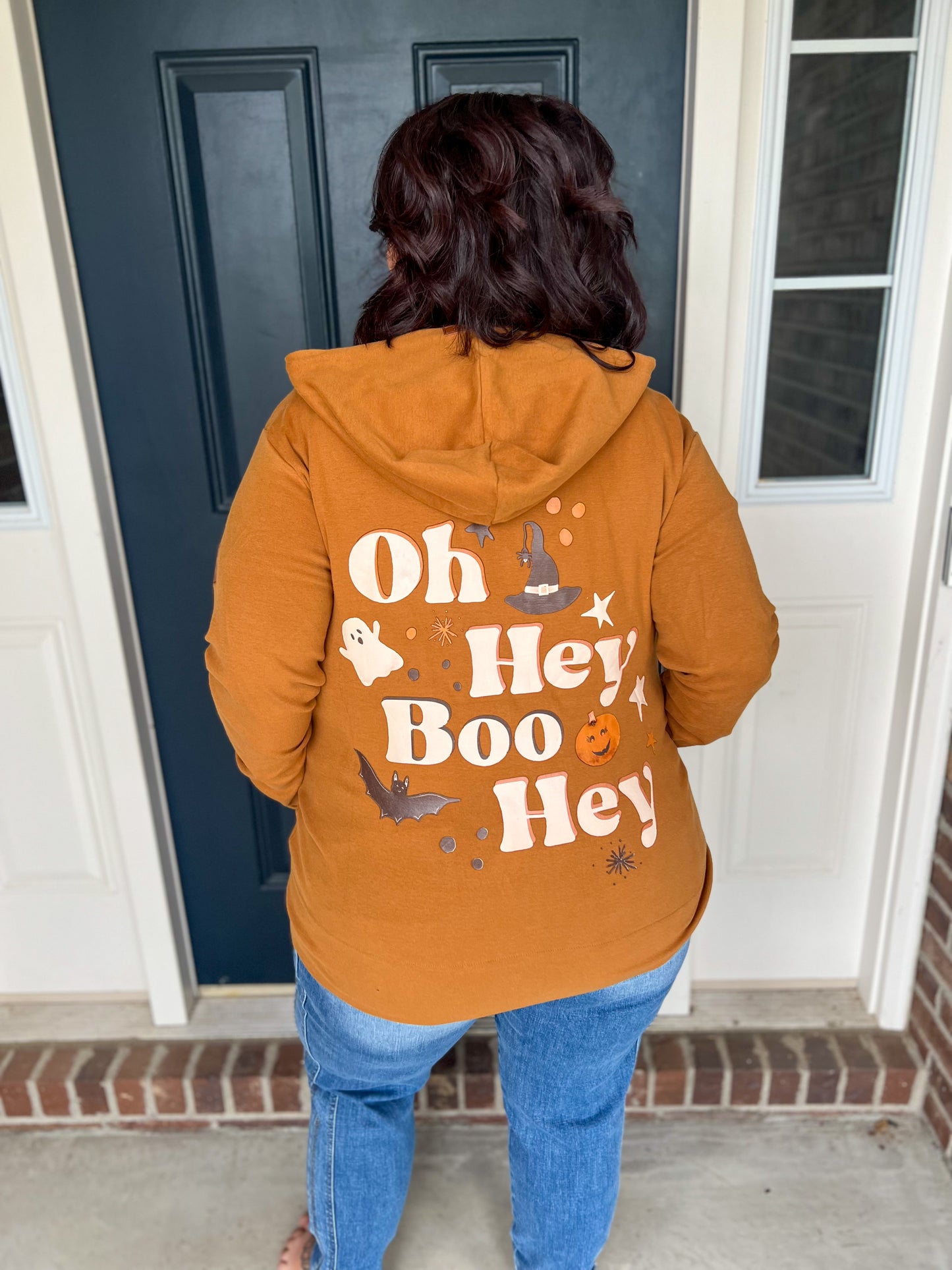Ampersand Ave Hey Boo Hey Full-zip Sweatshirt