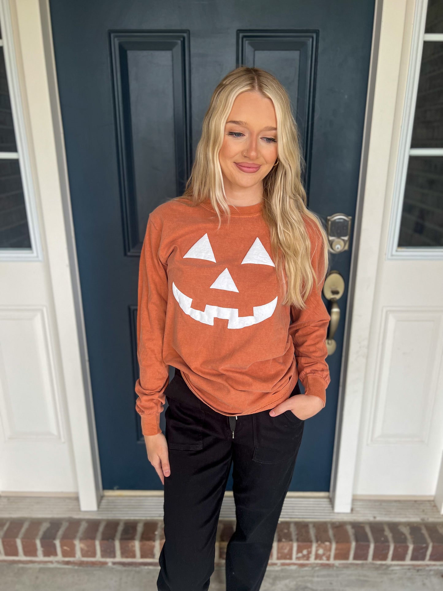 Jack-O-Lantern Long Sleeve Tee