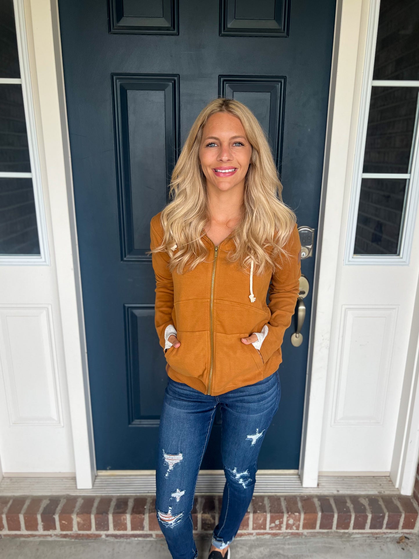 Ampersand Ave Hey Boo Hey Full-zip Sweatshirt