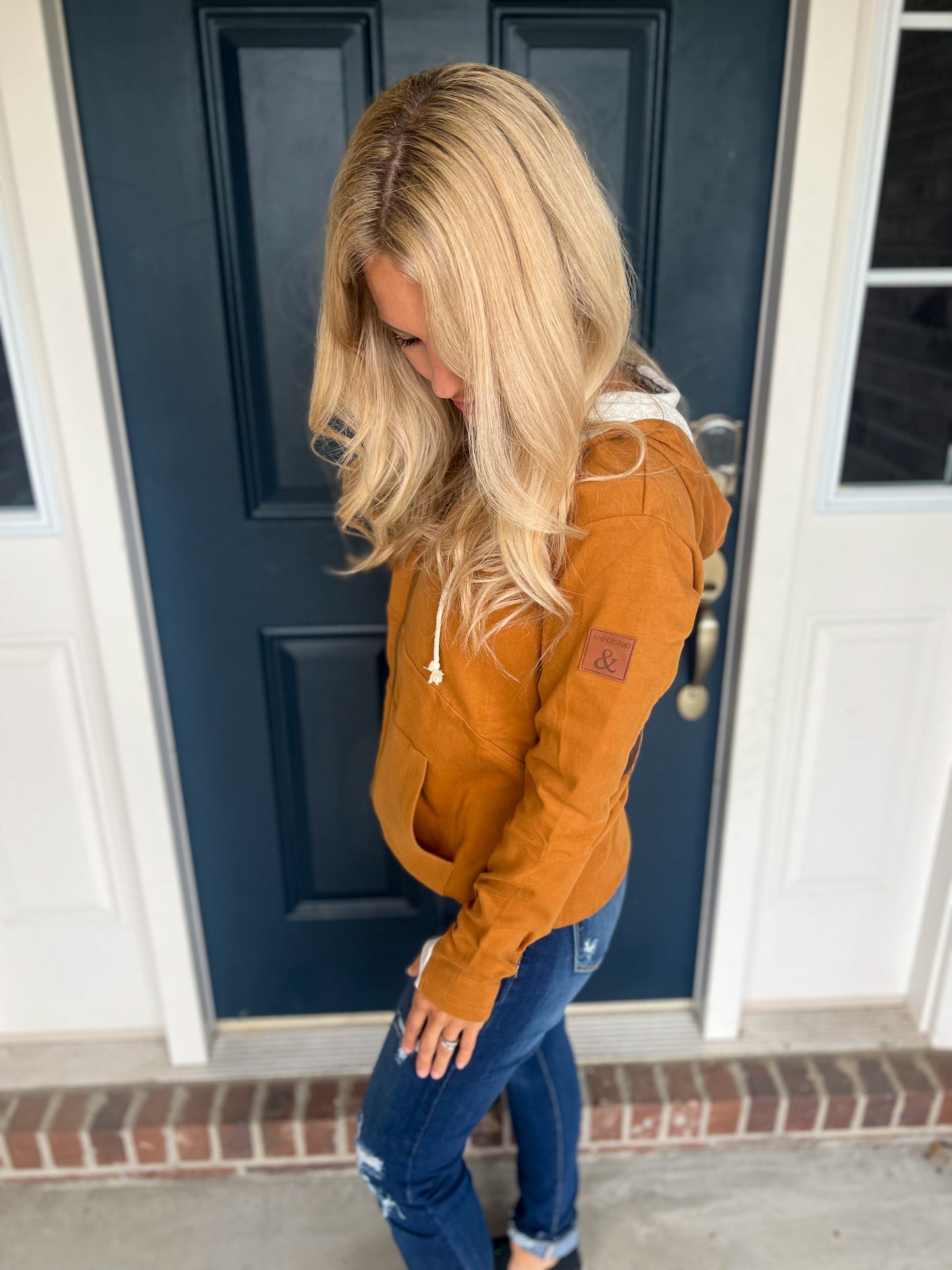 Ampersand Ave Hey Boo Hey Full-zip Sweatshirt