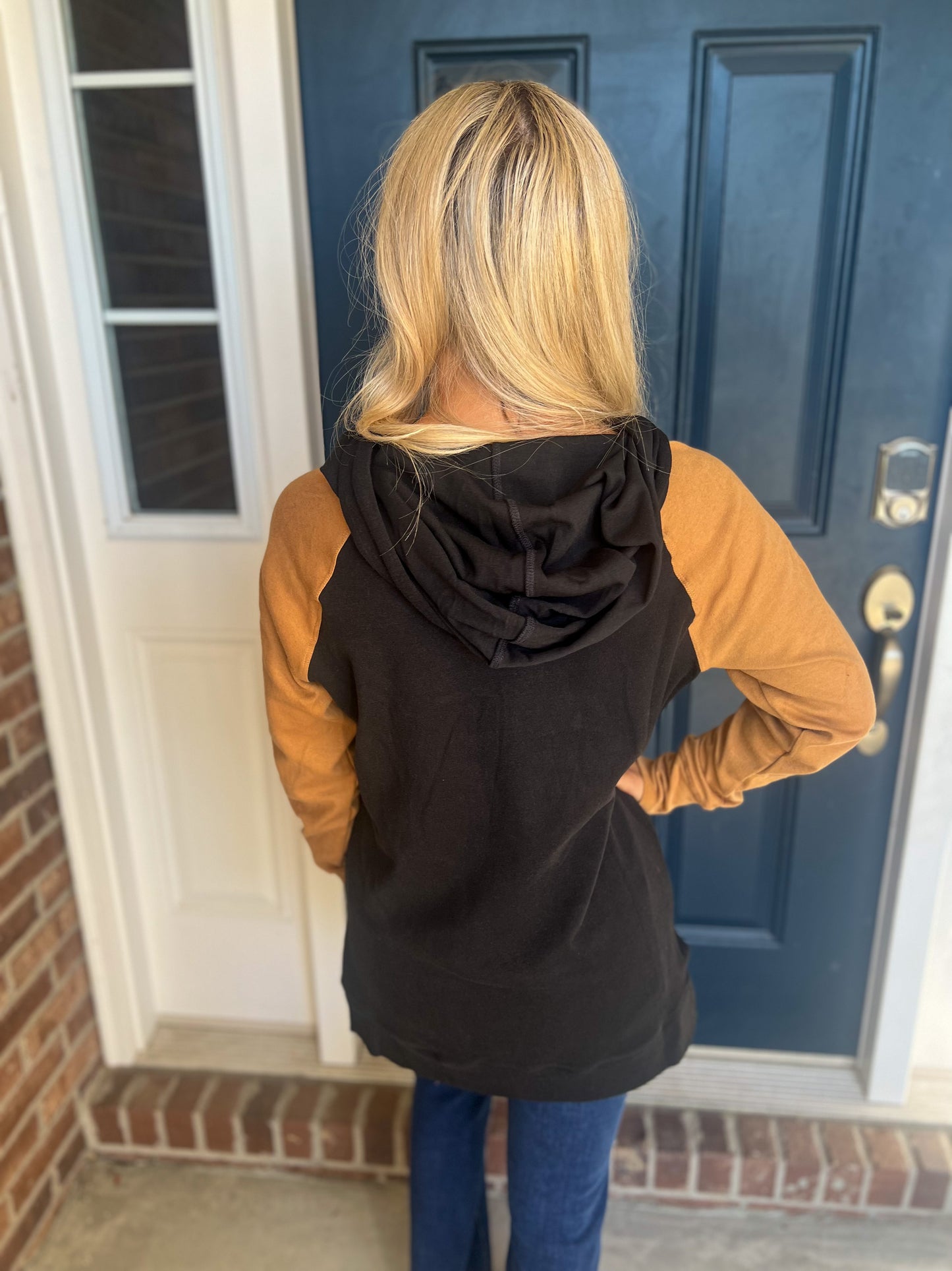 New! Ampersand Ave Sideslit Hoodie - Coffee and Confidence
