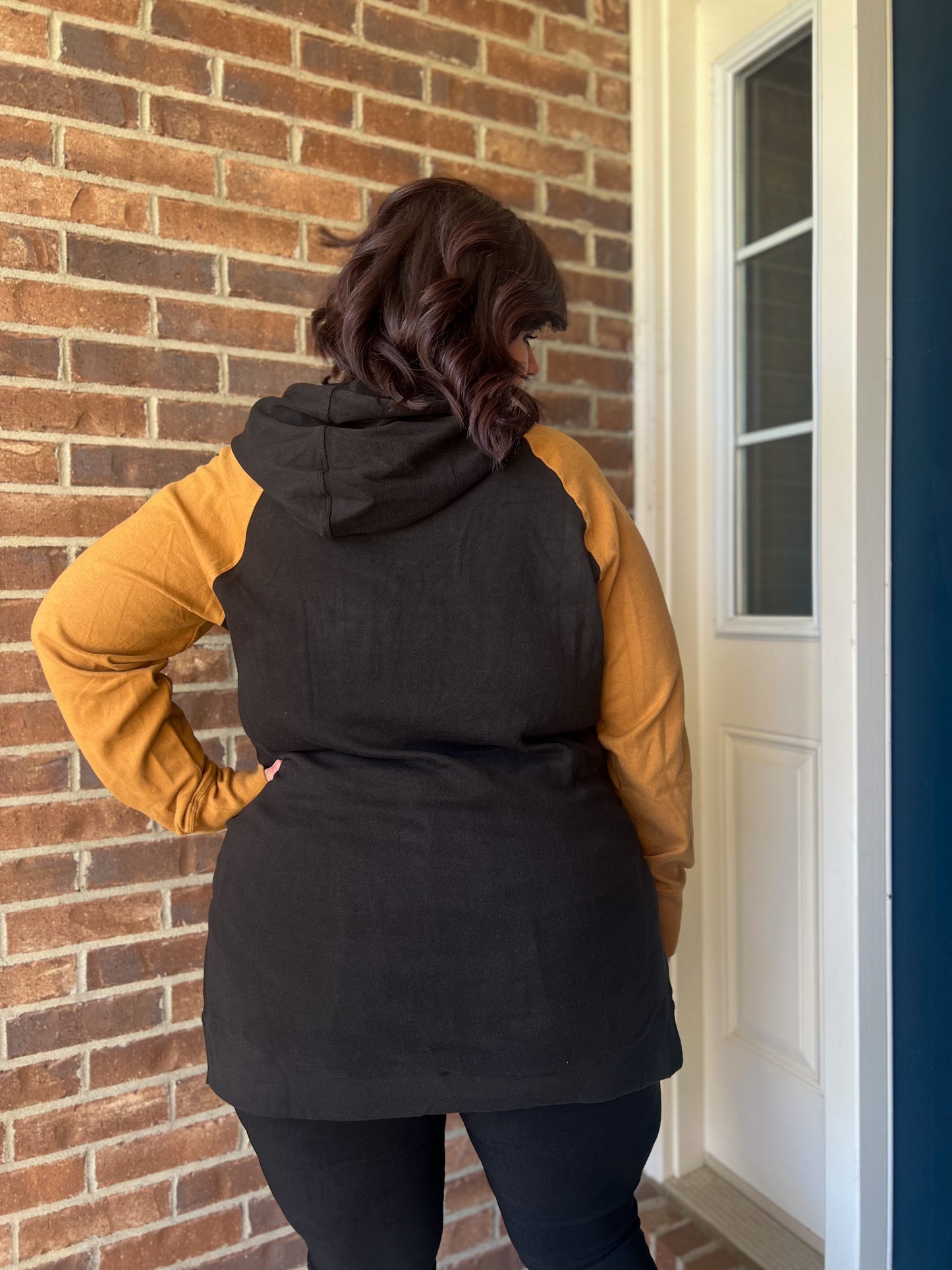 New! Ampersand Ave Sideslit Hoodie - Coffee and Confidence