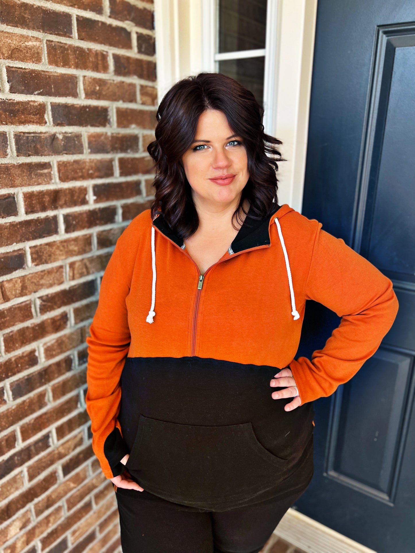 New! Ampersand Ave Reach for the Stars Half Zip Hoodie