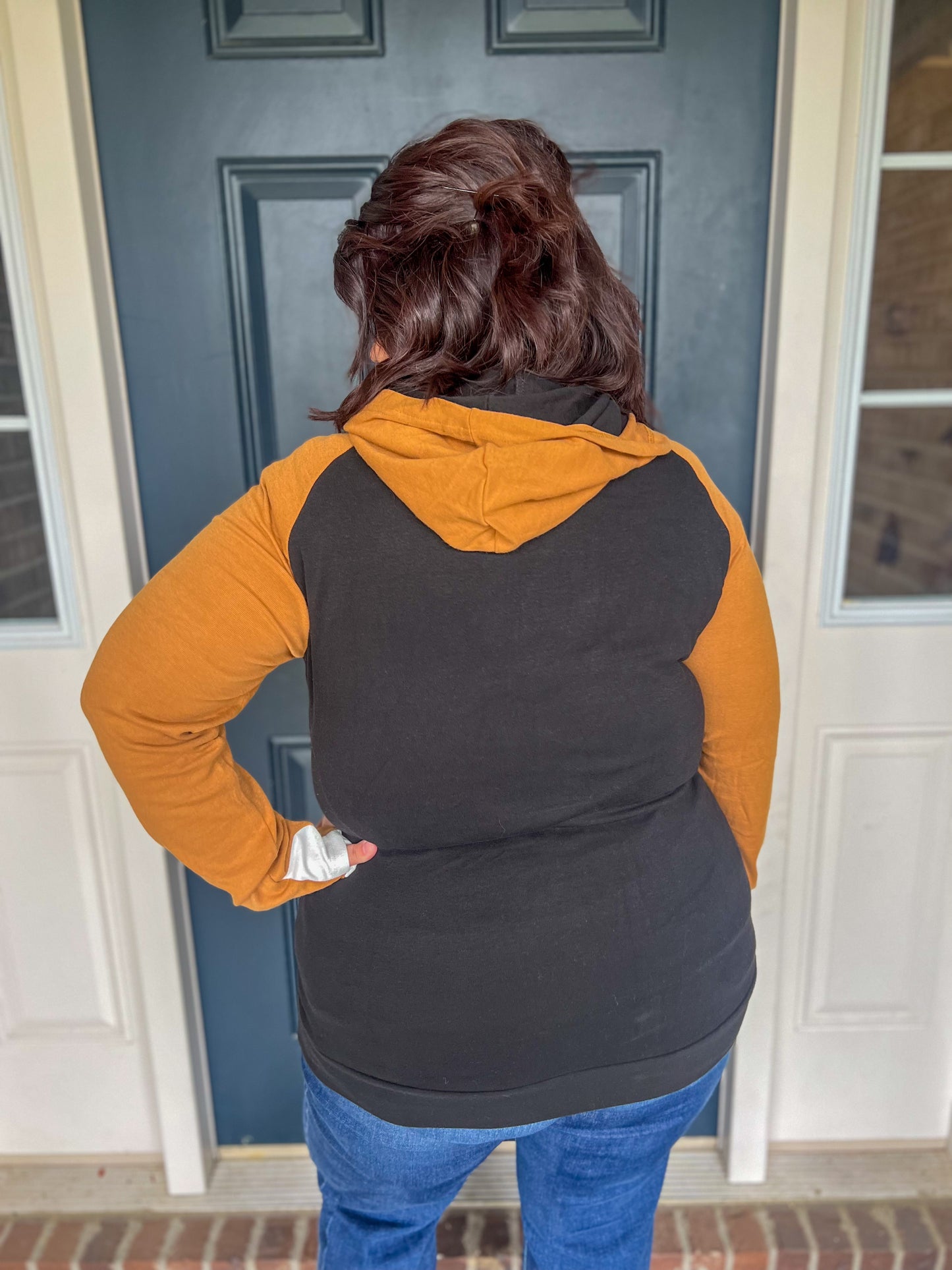New! Ampersand Ave Falling Star Doublehood Sweatshirt