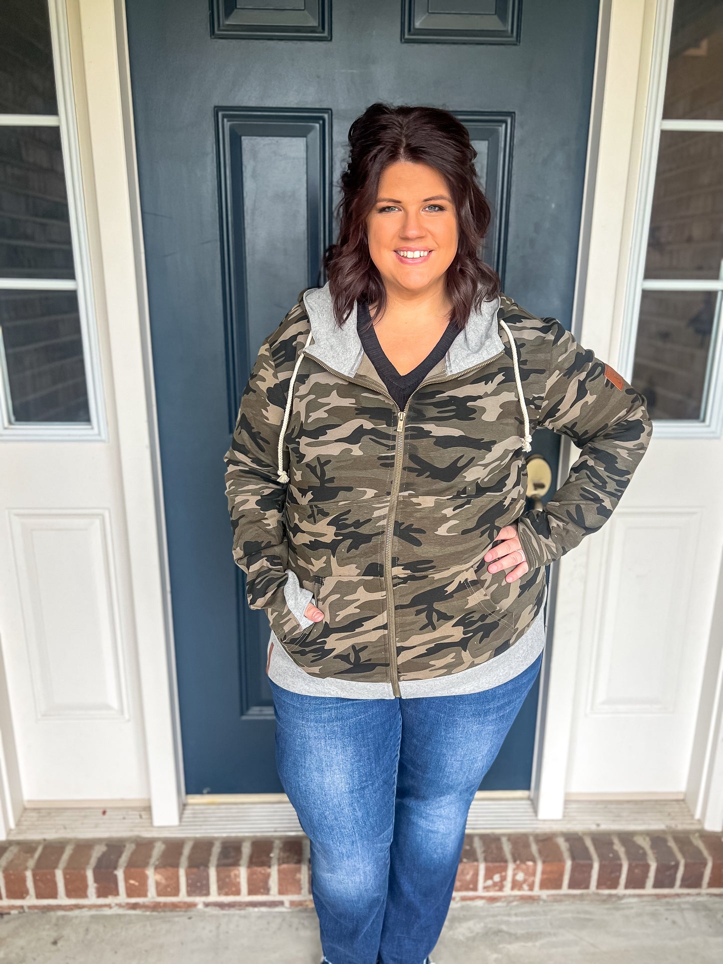 New! Ampersand Ave In Plain Sight Full-zip Sweatshirt