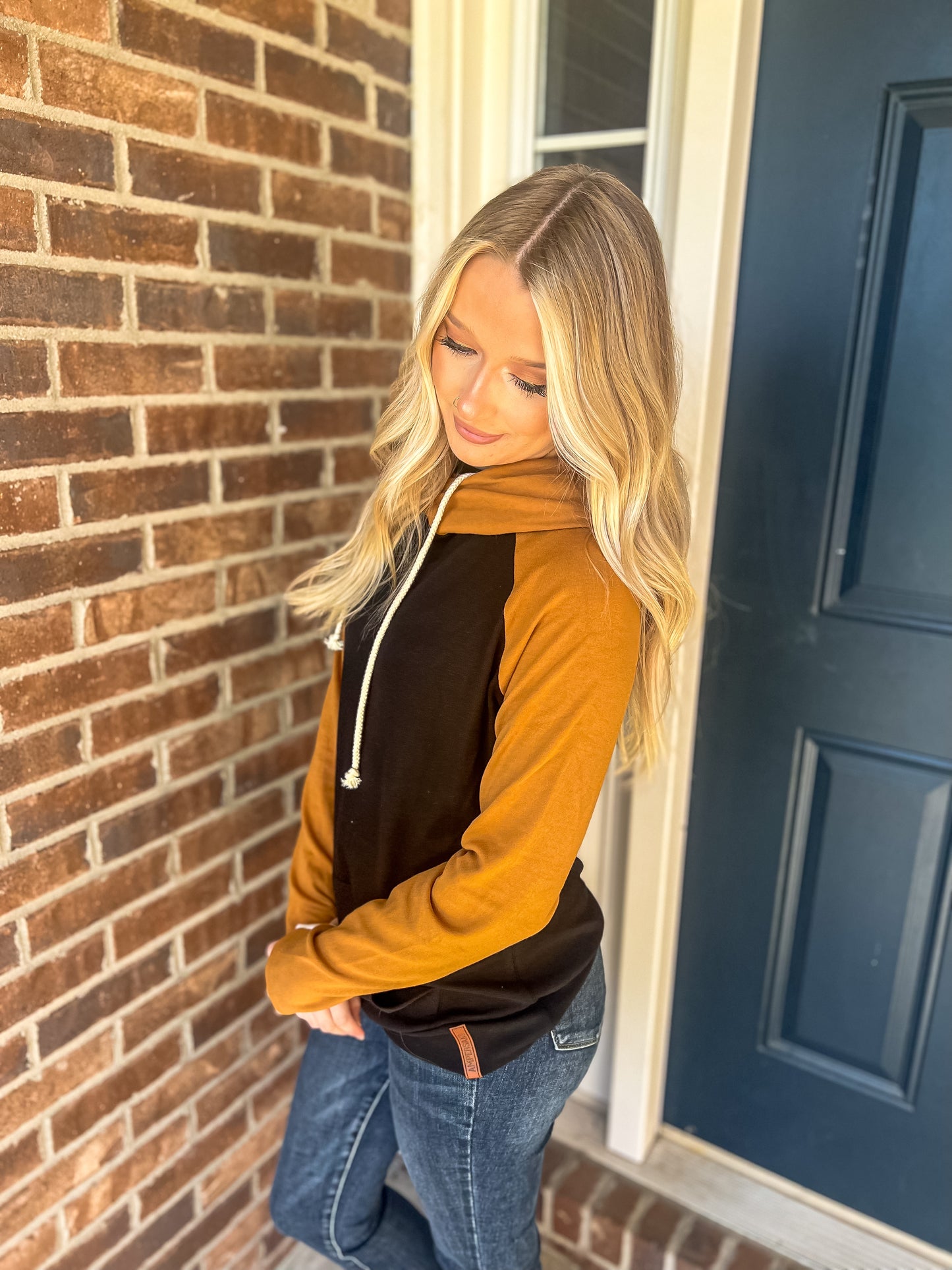 New! Ampersand Ave Falling Star Doublehood Sweatshirt