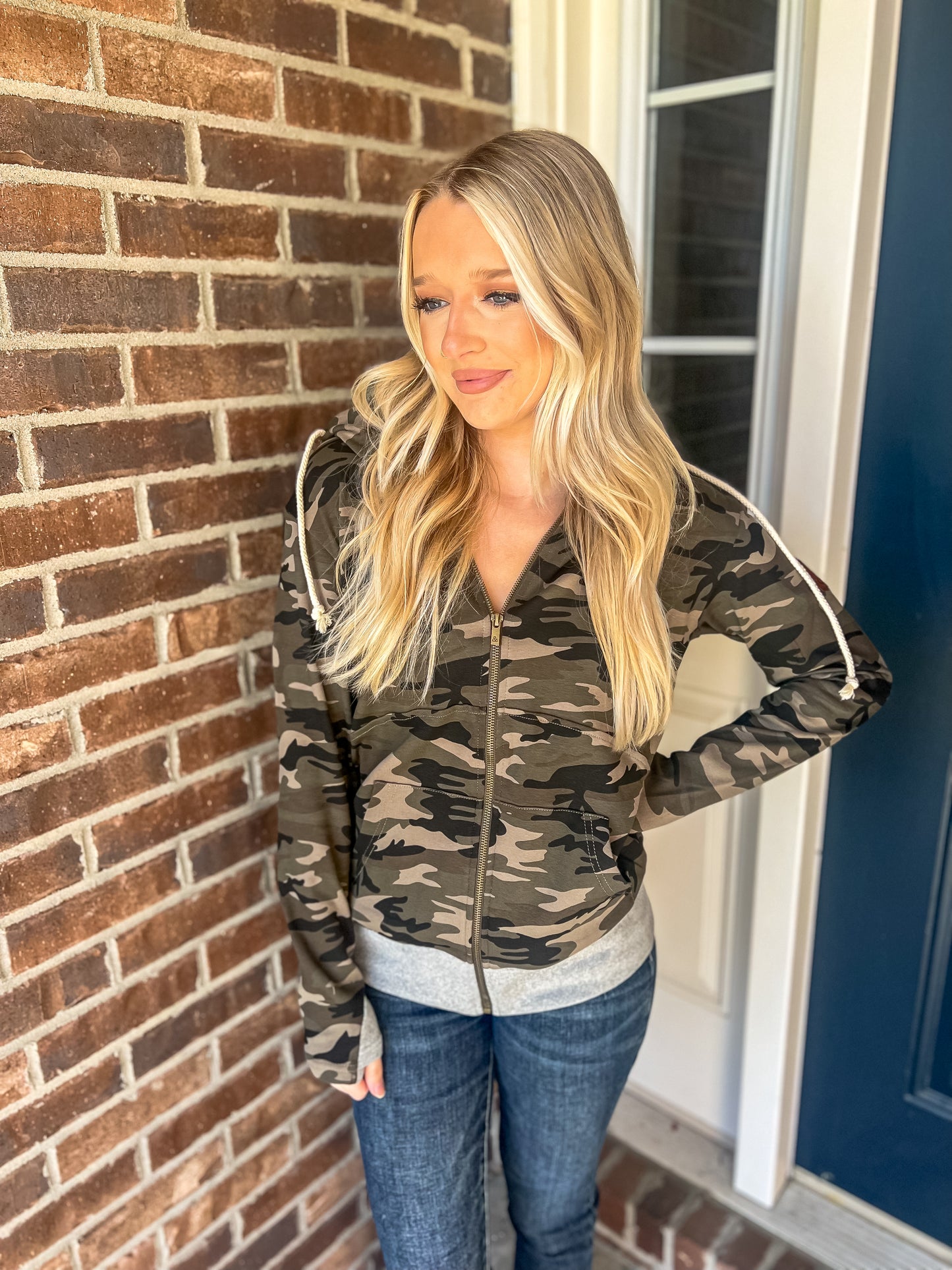 New! Ampersand Ave In Plain Sight Full-zip Sweatshirt