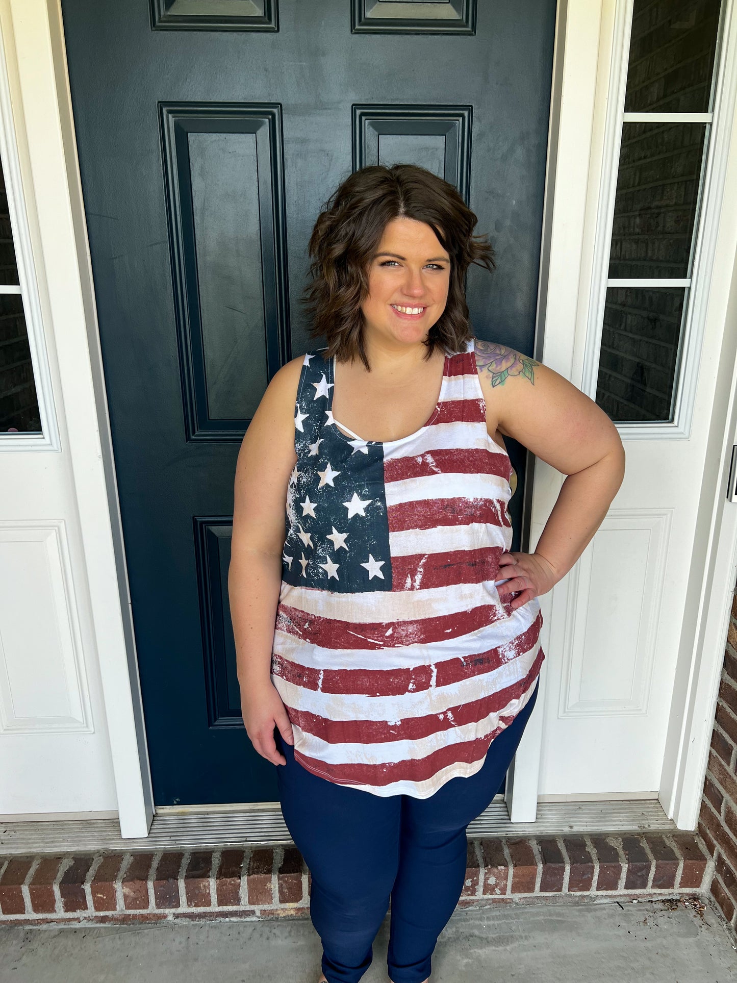 Vintage Stars and Stripes Tank Top