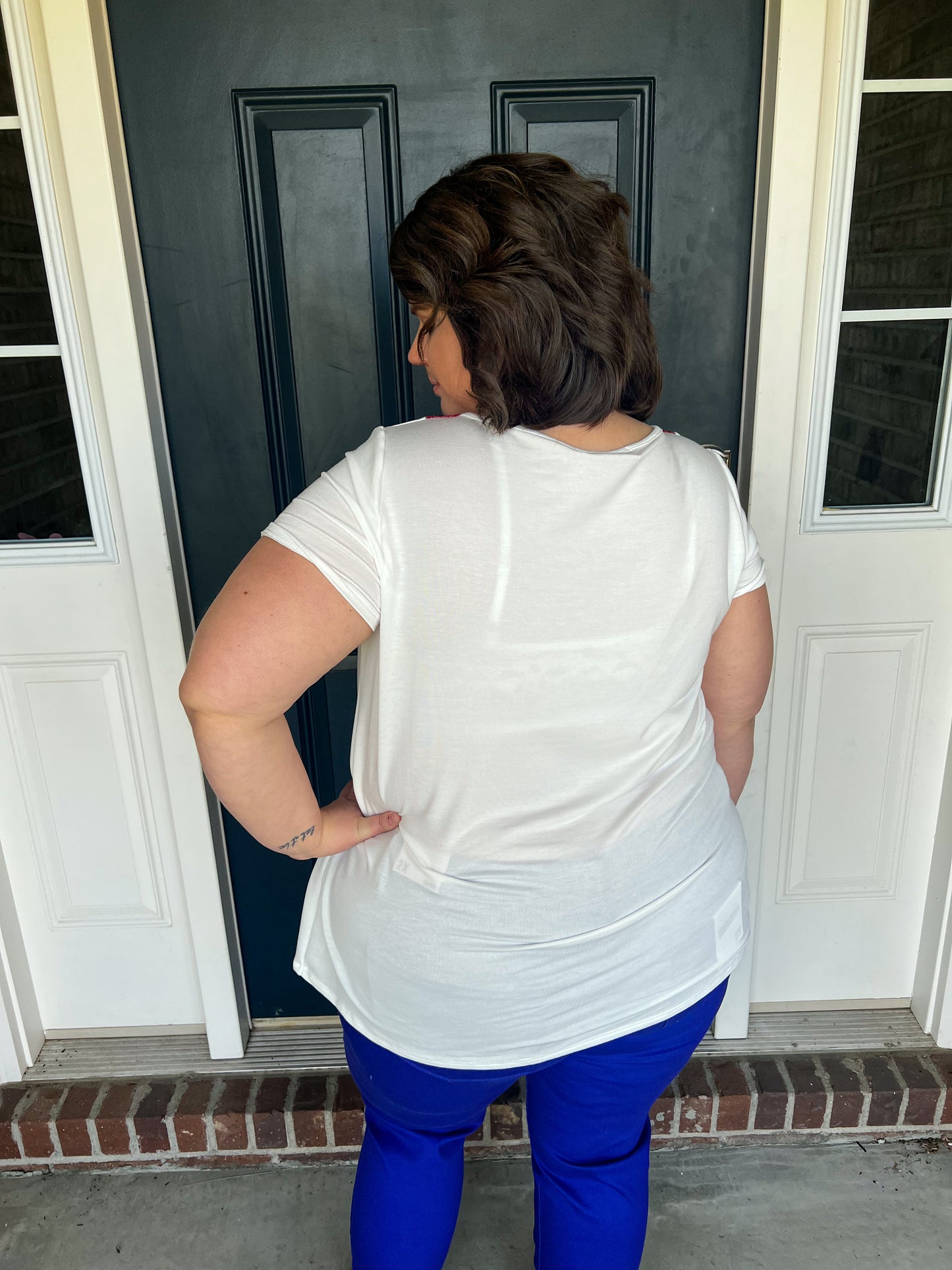 Americana Sequin Accent Top