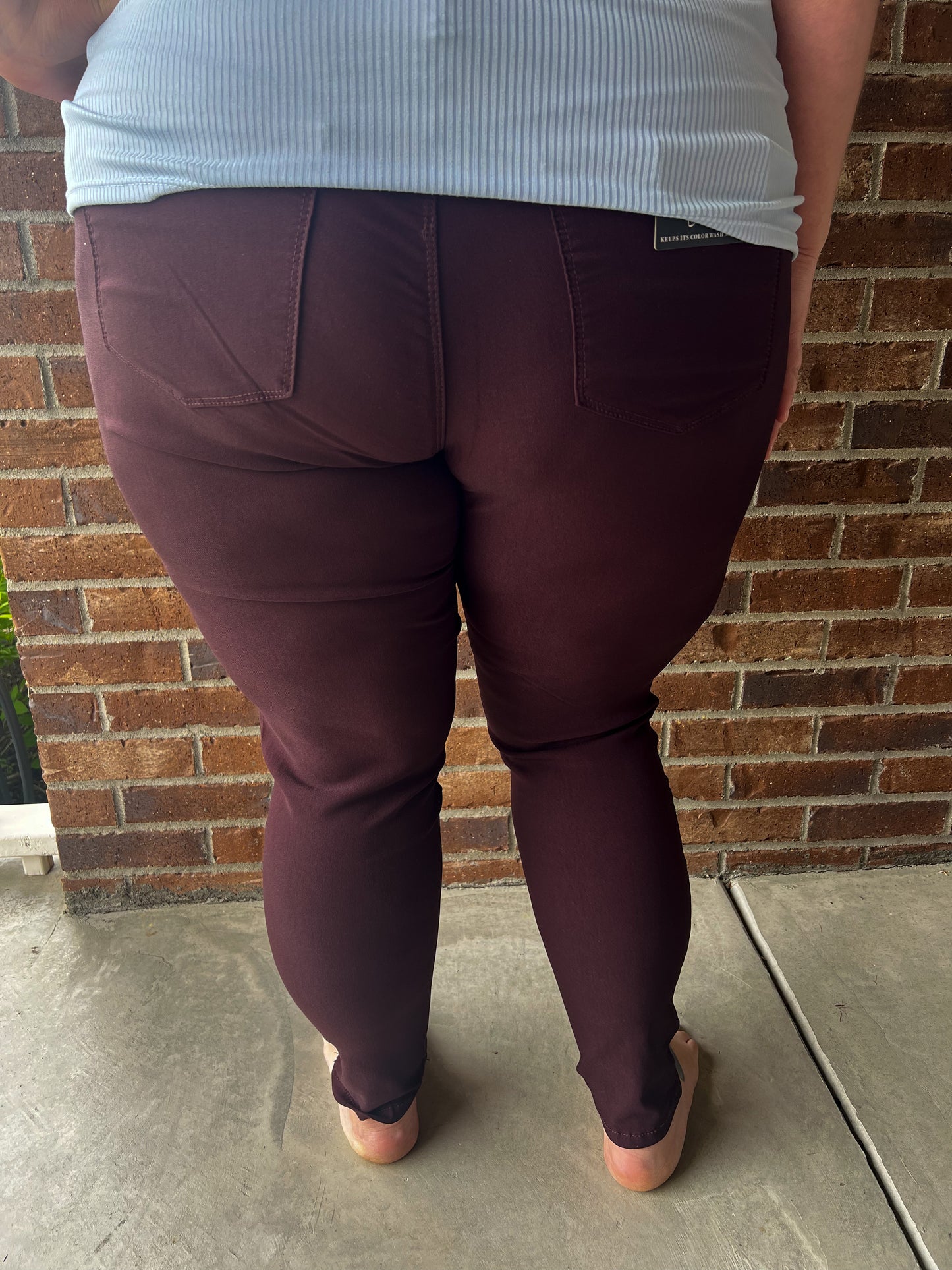 Hyperstretch Skinny Jeans - Dark Berry