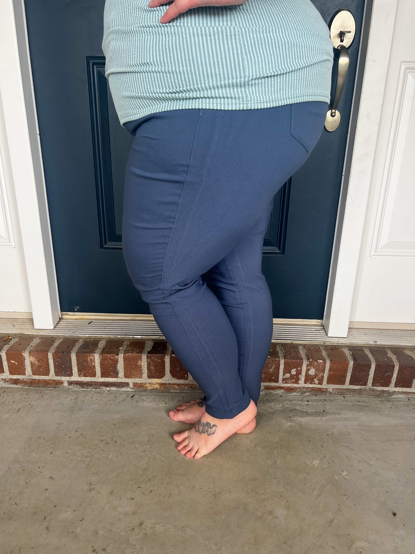 Hyperstretch Skinny Jeans - Cadet Blue