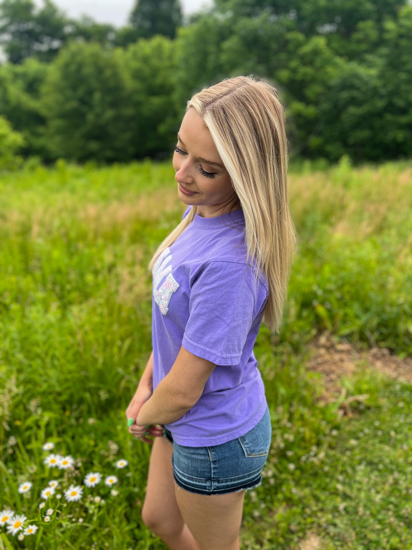 Violet Mama Floral Tee