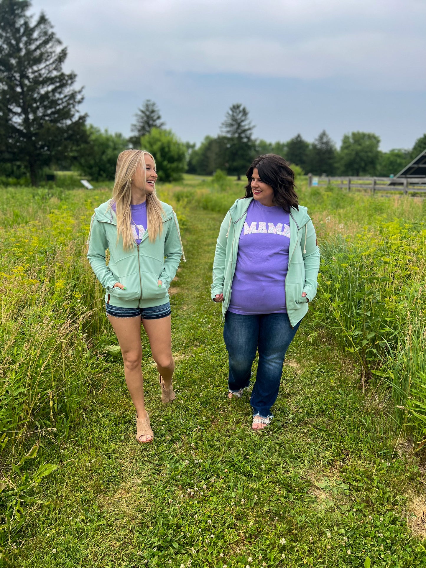 Ampersand Ave Seafoam Full Zip Sweatshirt