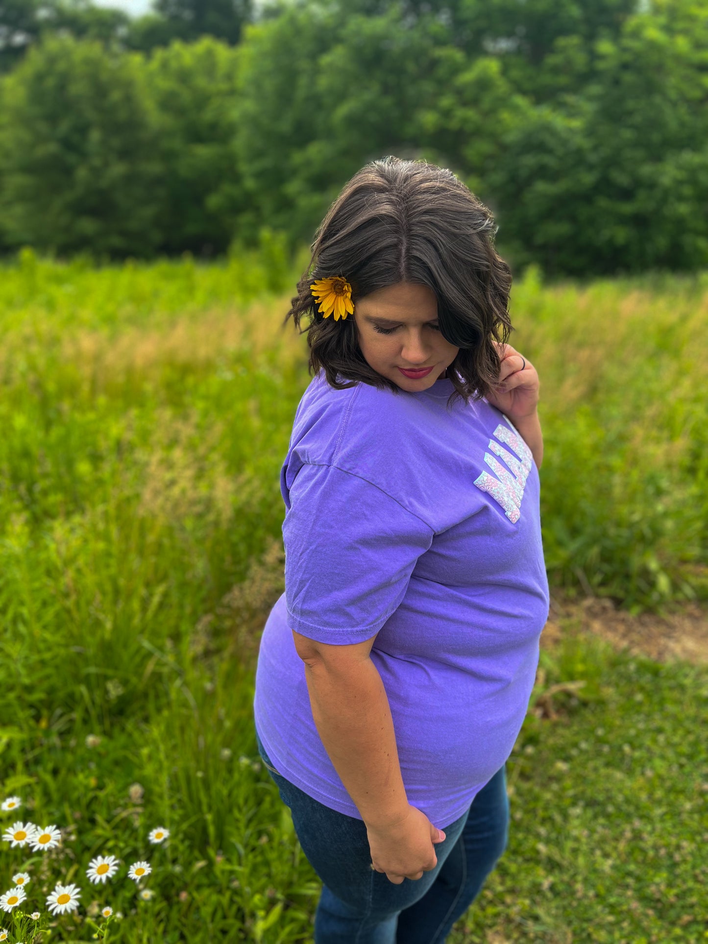Violet Mama Floral Tee