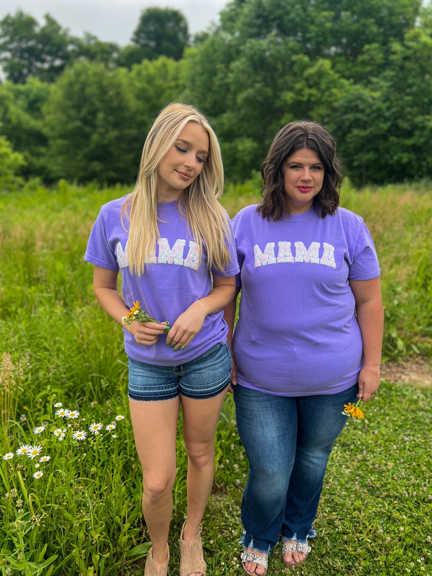 Violet Mama Floral Tee