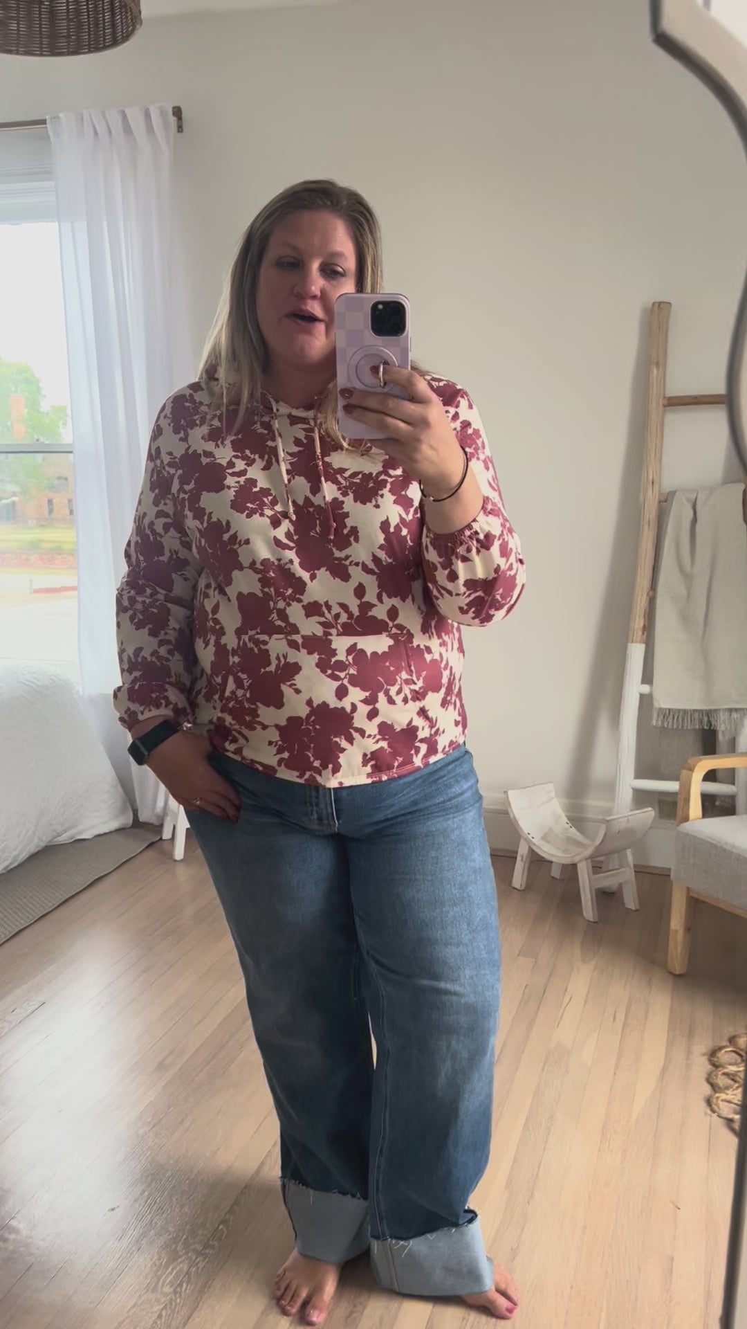 Freya Floral Hoodie