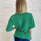 New! Kelly Green Ribbed Top