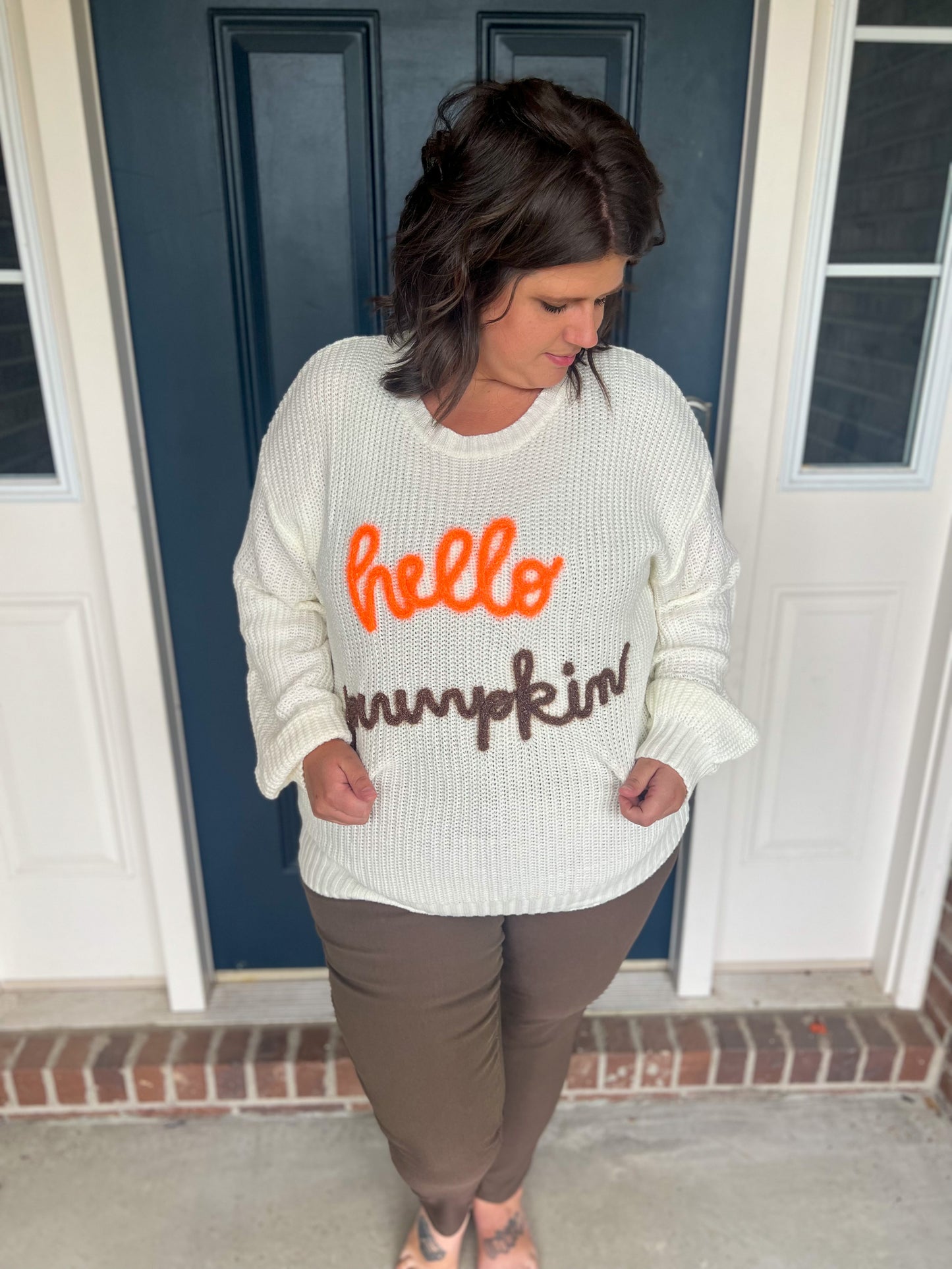 New! Hello Pumpkin Sweater