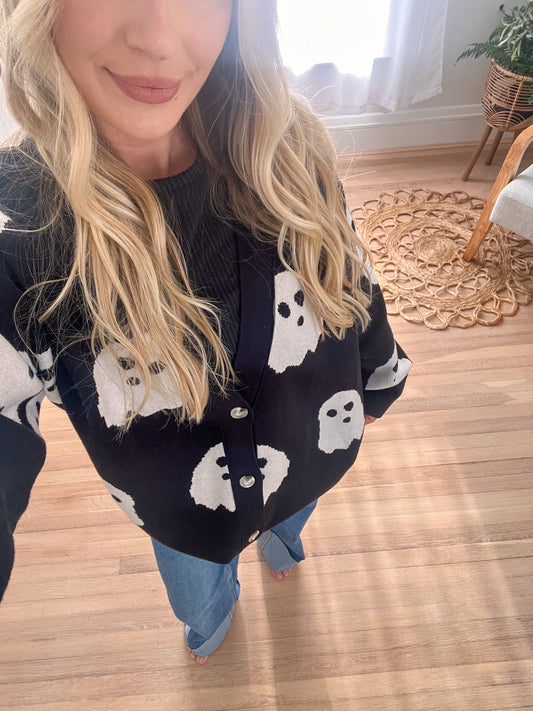 New! Ampersand Ave Oversized Cardigan - Boo Babe